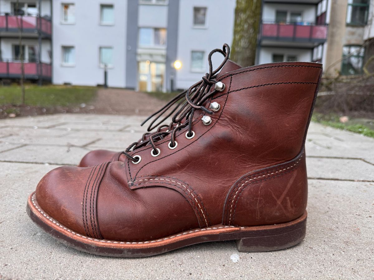 Photo by sunuchand on April 4, 2024 of the Red Wing Iron Ranger in S.B. Foot Amber Harness.