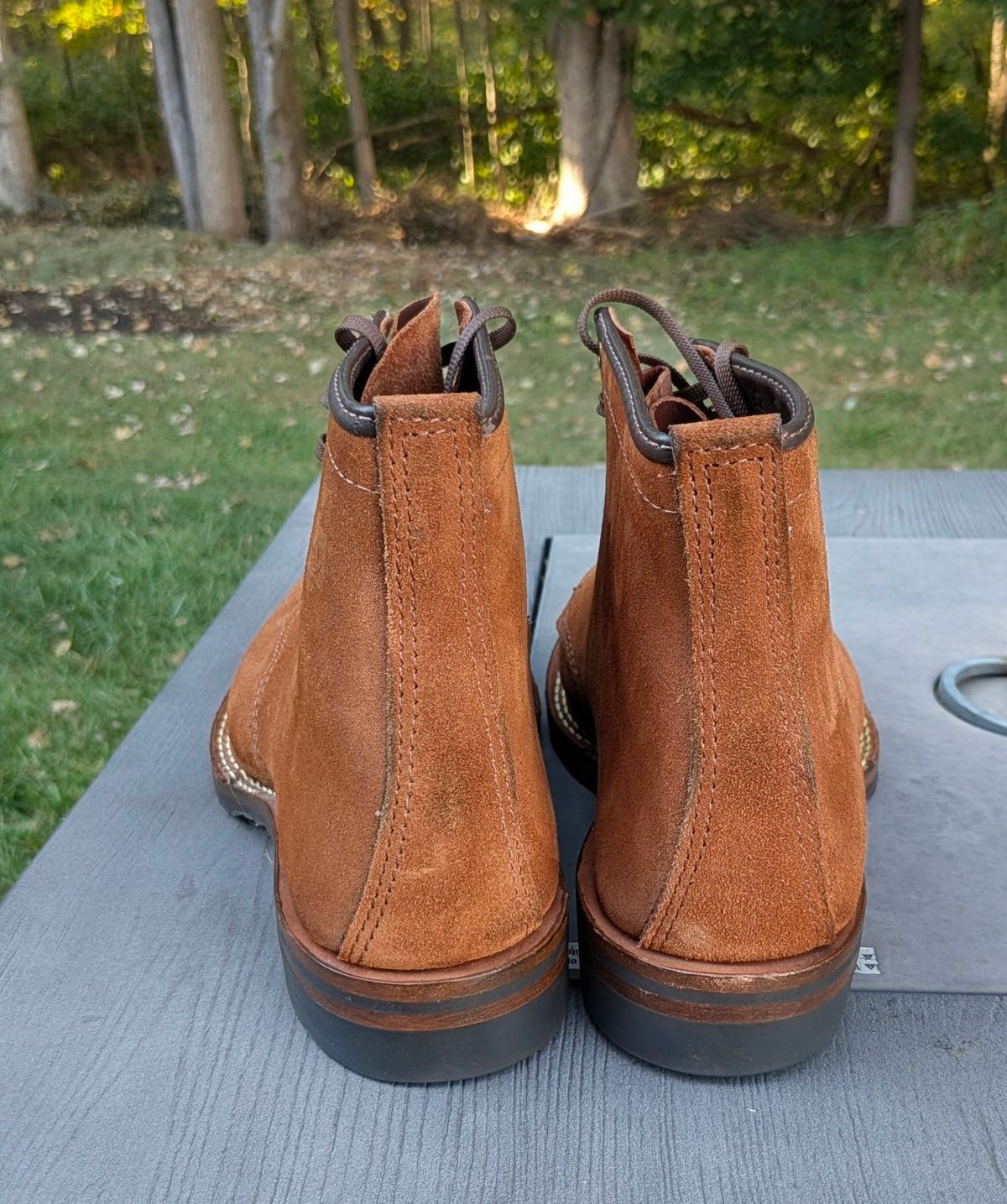 Photo by OnMyFeet on October 4, 2025 of the Wesco Johannes in Brown Roughout.