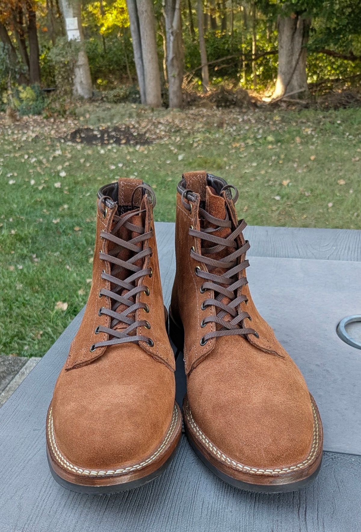 Photo by OnMyFeet on October 4, 2025 of the Wesco Johannes in Brown Roughout.