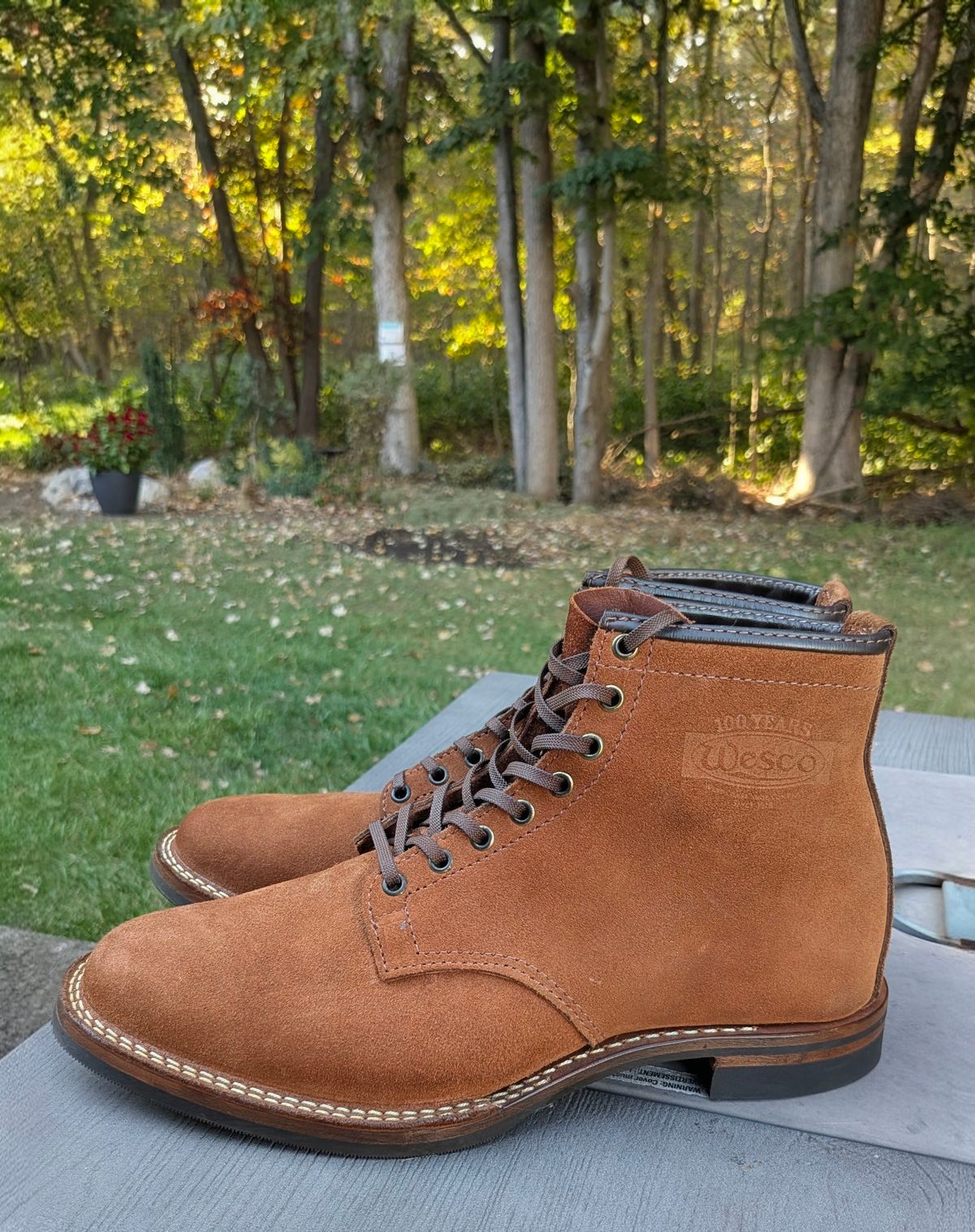 Photo by OnMyFeet on October 4, 2025 of the Wesco Johannes in Brown Roughout.
