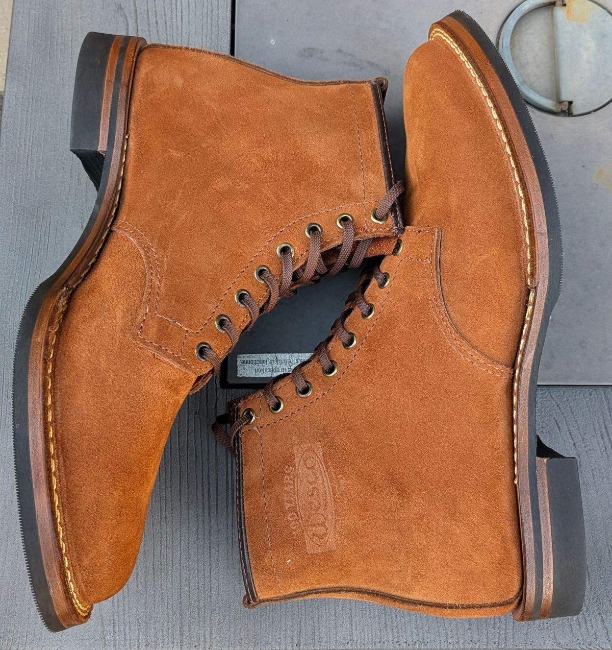 Photo by OnMyFeet on October 4, 2025 of the Wesco Johannes in Brown Roughout.