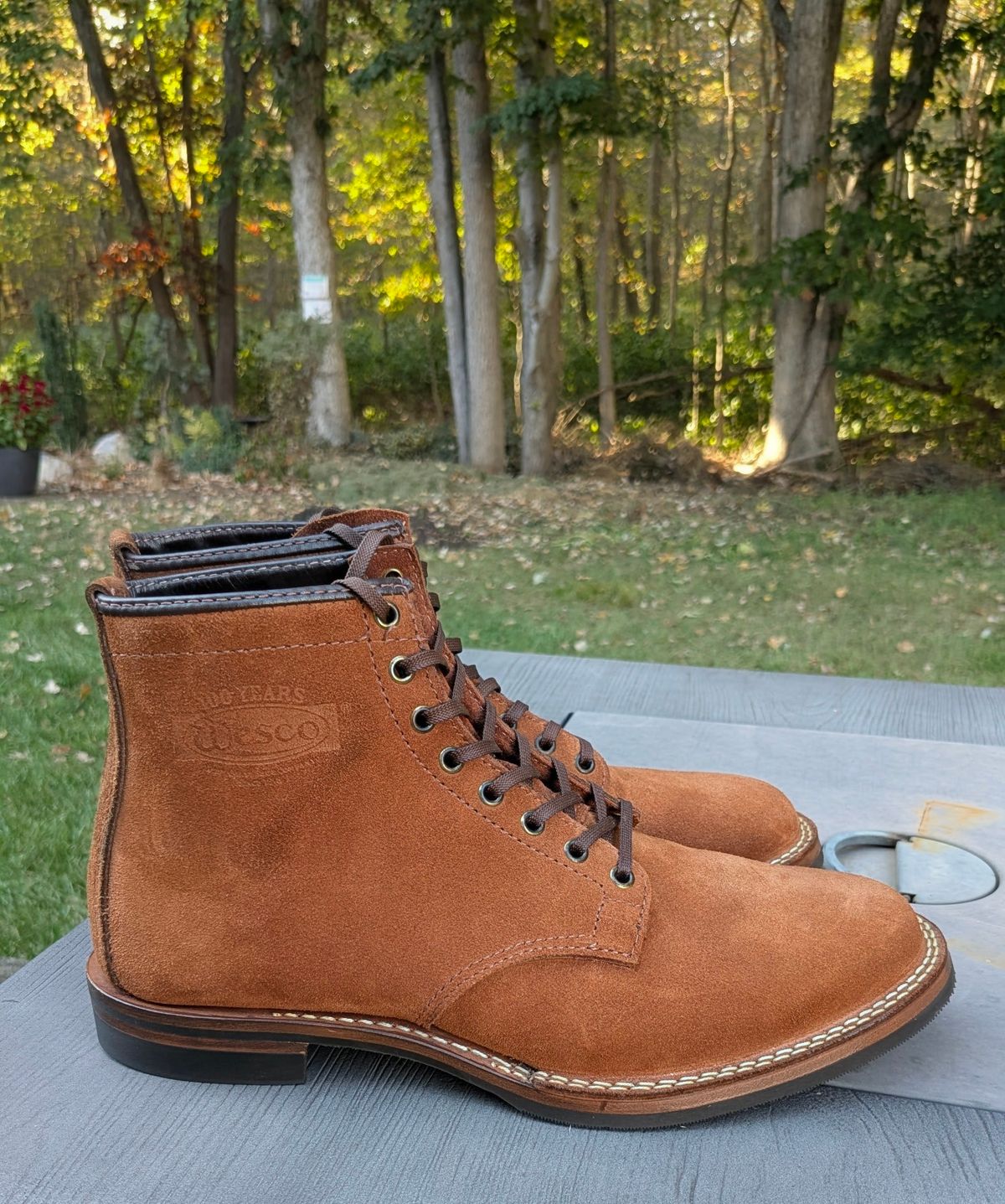 Photo by OnMyFeet on October 4, 2025 of the Wesco Johannes in Brown Roughout.
