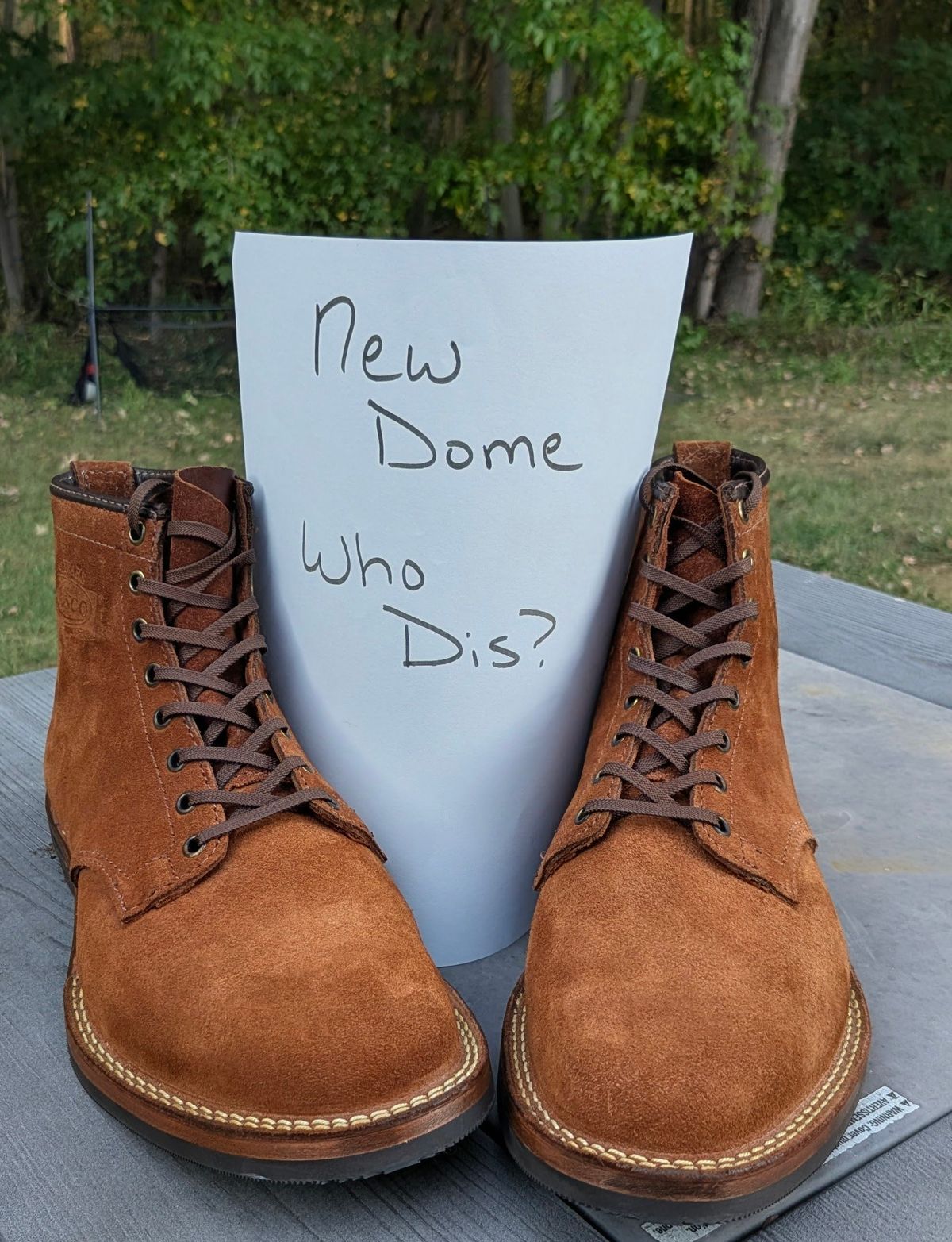 Photo by OnMyFeet on October 4, 2025 of the Wesco Johannes in Brown Roughout.