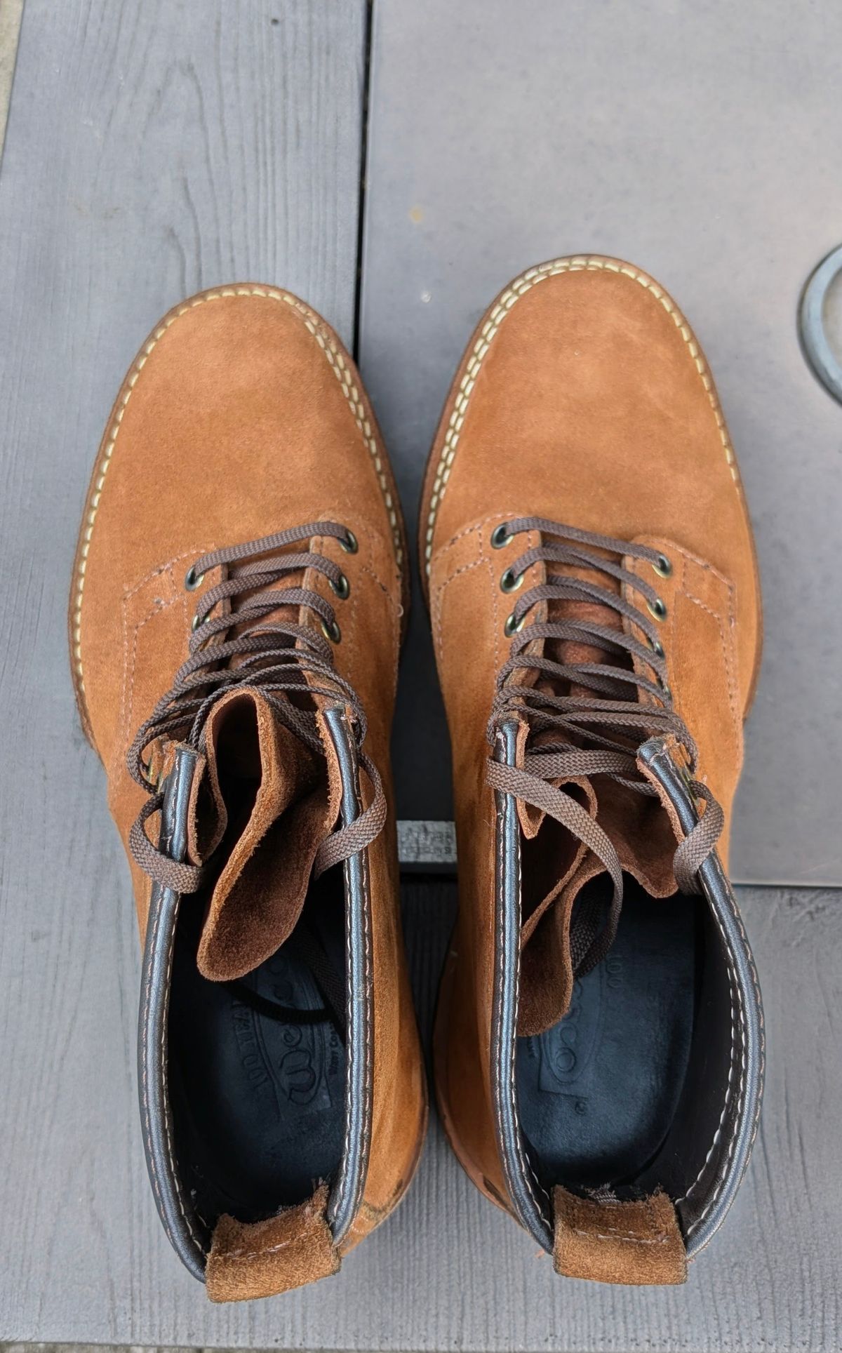 Photo by OnMyFeet on October 4, 2025 of the Wesco Johannes in Brown Roughout.