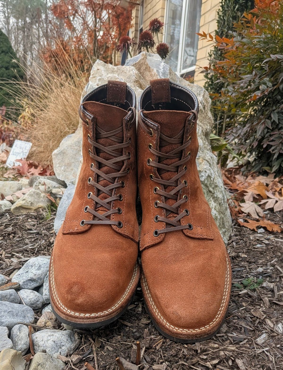 Photo by OnMyFeet on December 5, 2025 of the Wesco Johannes in Brown Roughout.