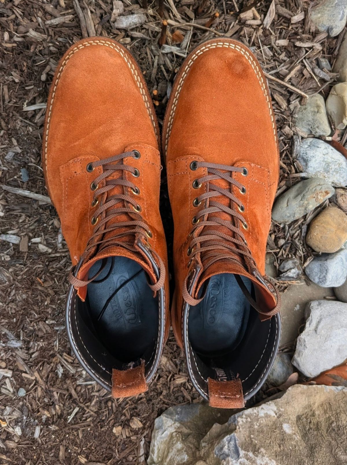 Photo by OnMyFeet on December 5, 2025 of the Wesco Johannes in Brown Roughout.