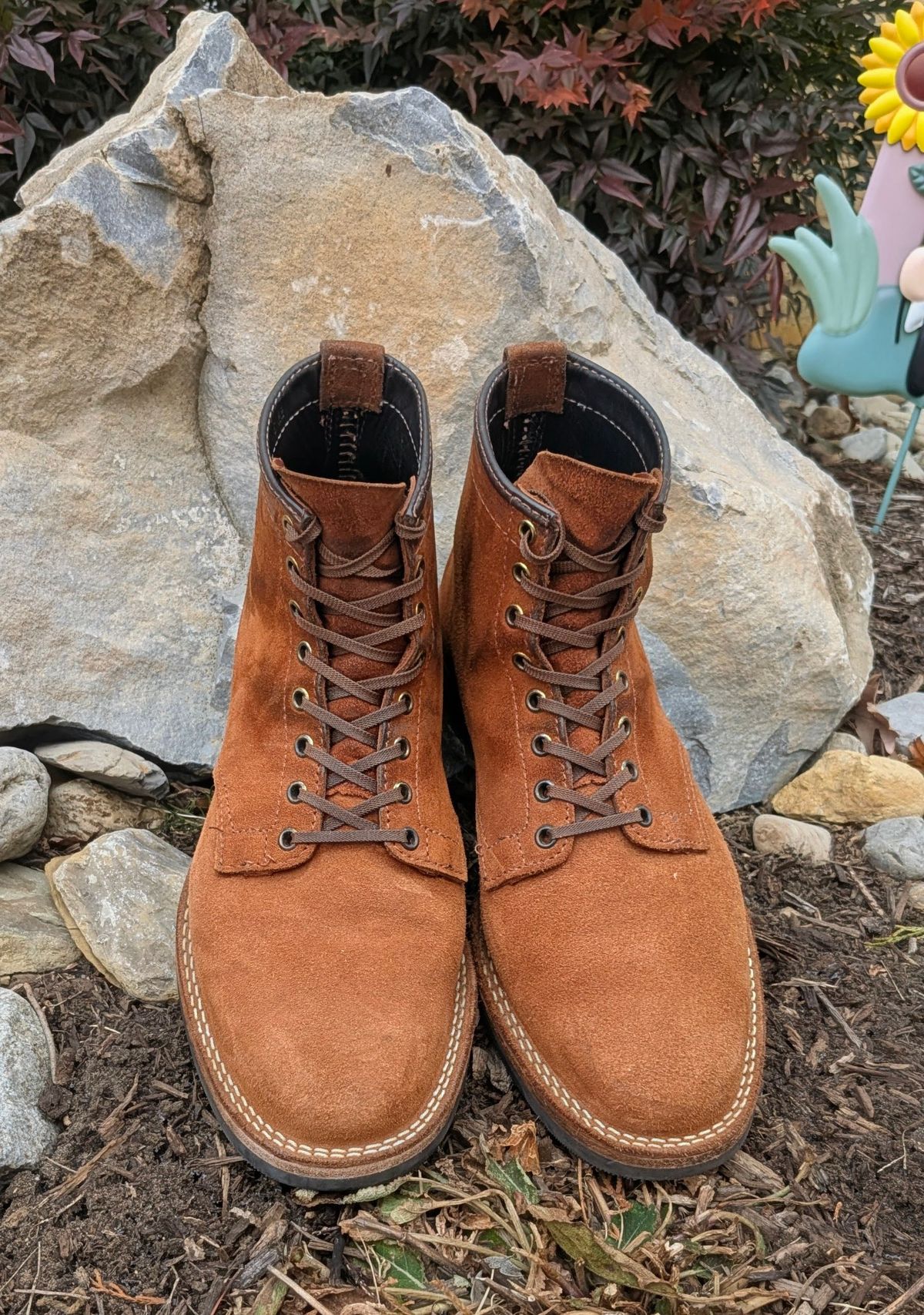 Photo by OnMyFeet on January 5, 2026 of the Wesco Johannes in Brown Roughout.