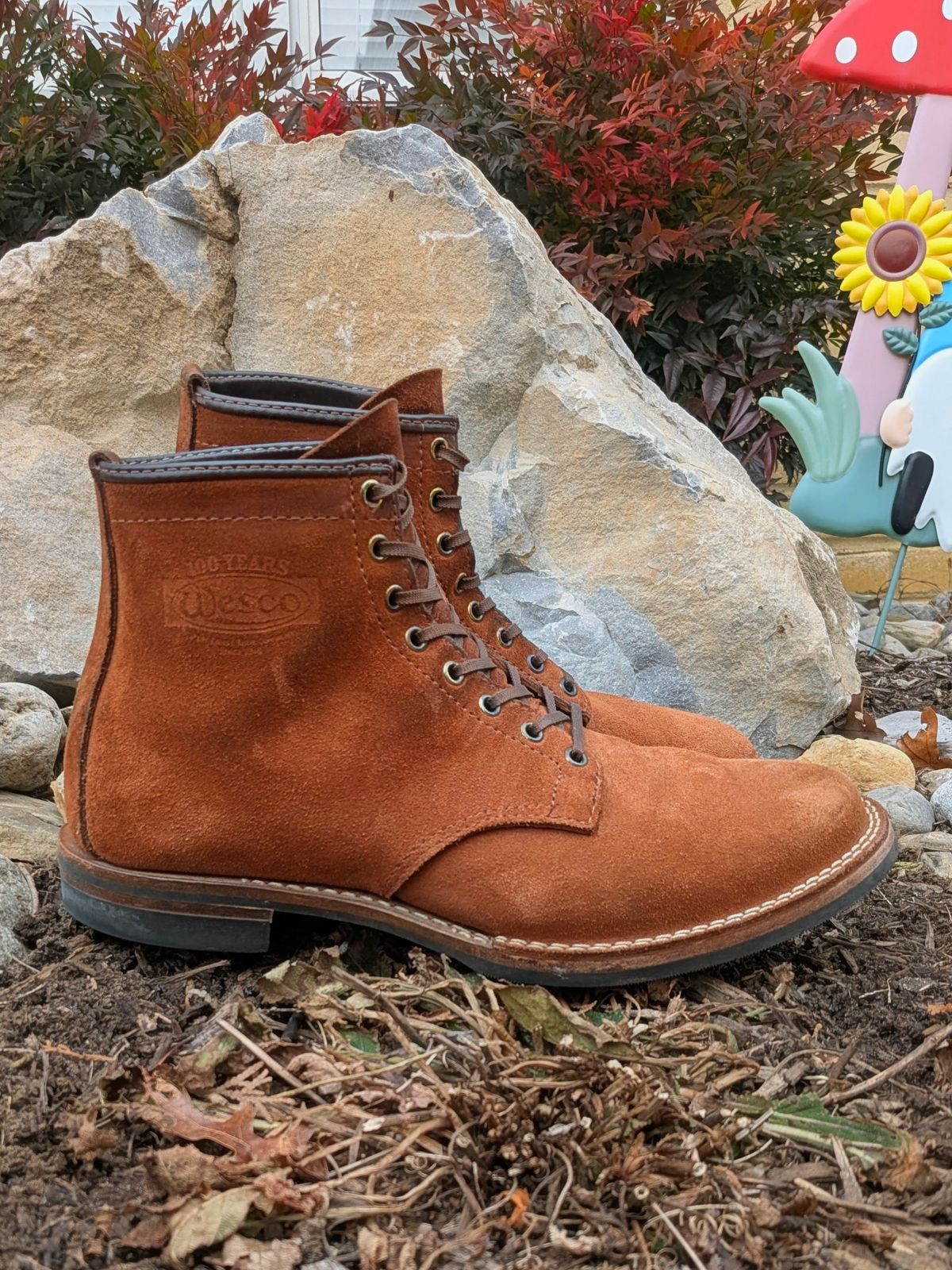 Photo by OnMyFeet on January 5, 2026 of the Wesco Johannes in Brown Roughout.