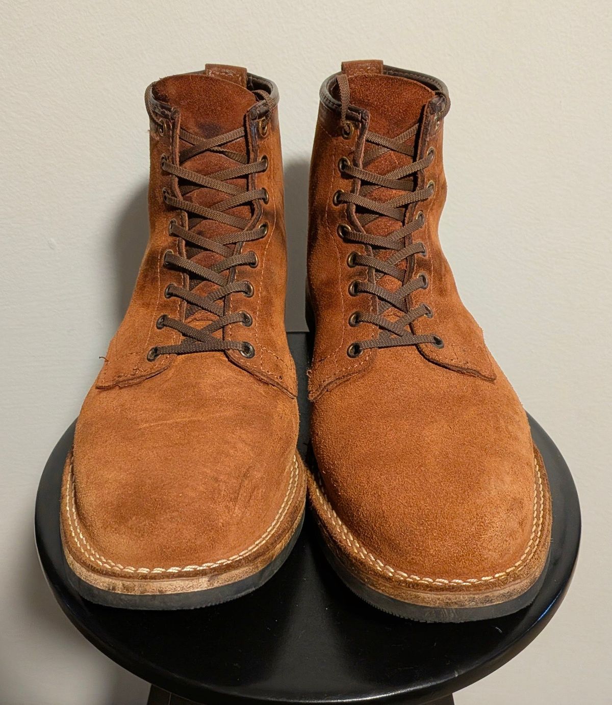 Photo by OnMyFeet on February 5, 2026 of the Wesco Johannes in Brown Roughout.