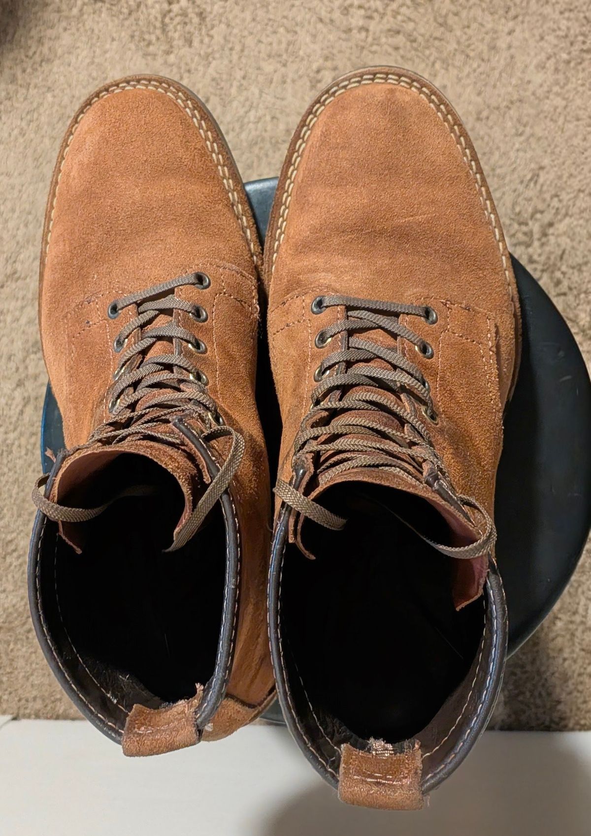 Photo by OnMyFeet on February 5, 2026 of the Wesco Johannes in Brown Roughout.