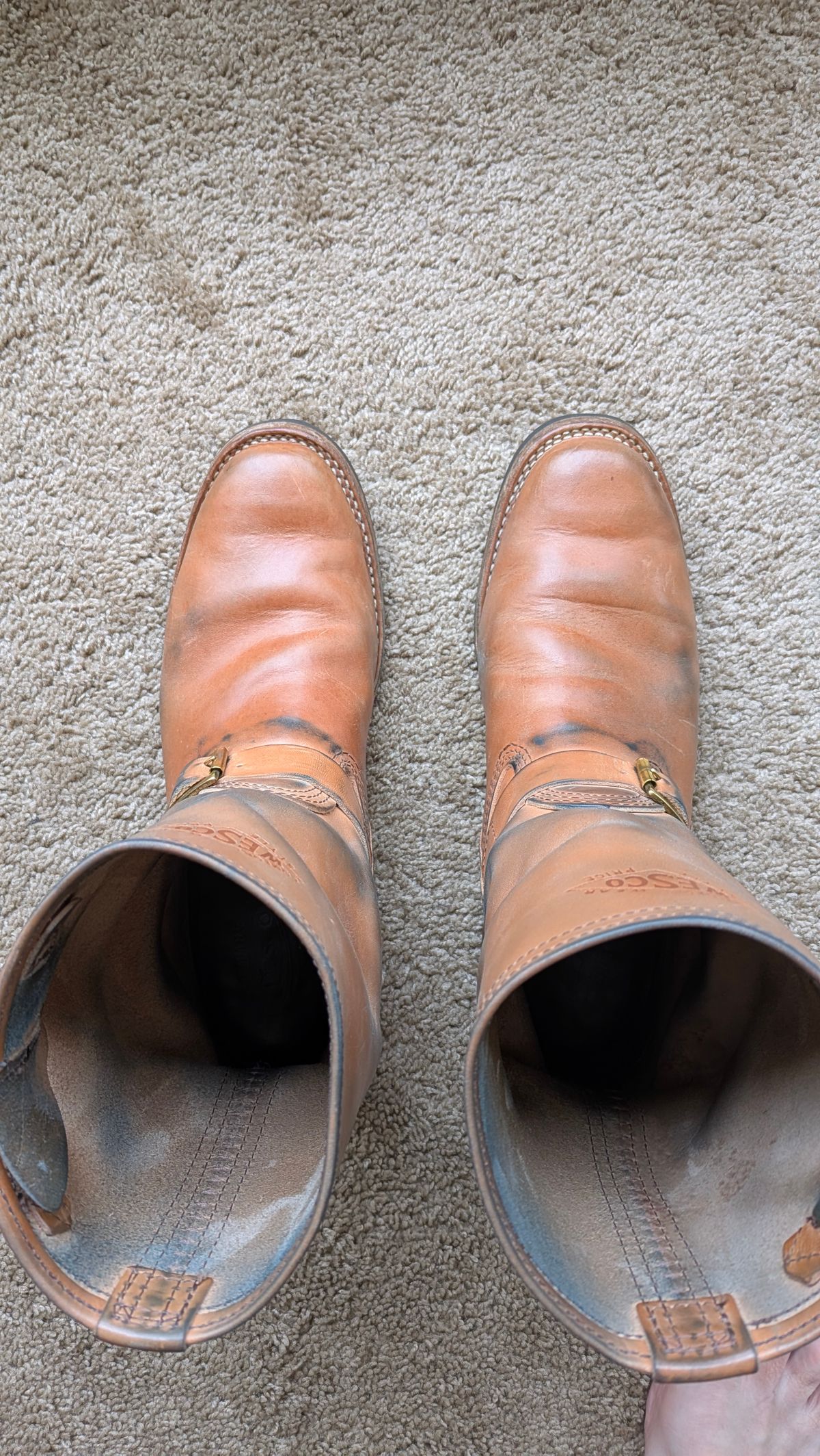 Photo by OnMyFeet on February 2, 2025 of the Wesco Mister Lou in Maryam Natural Horsebutt.