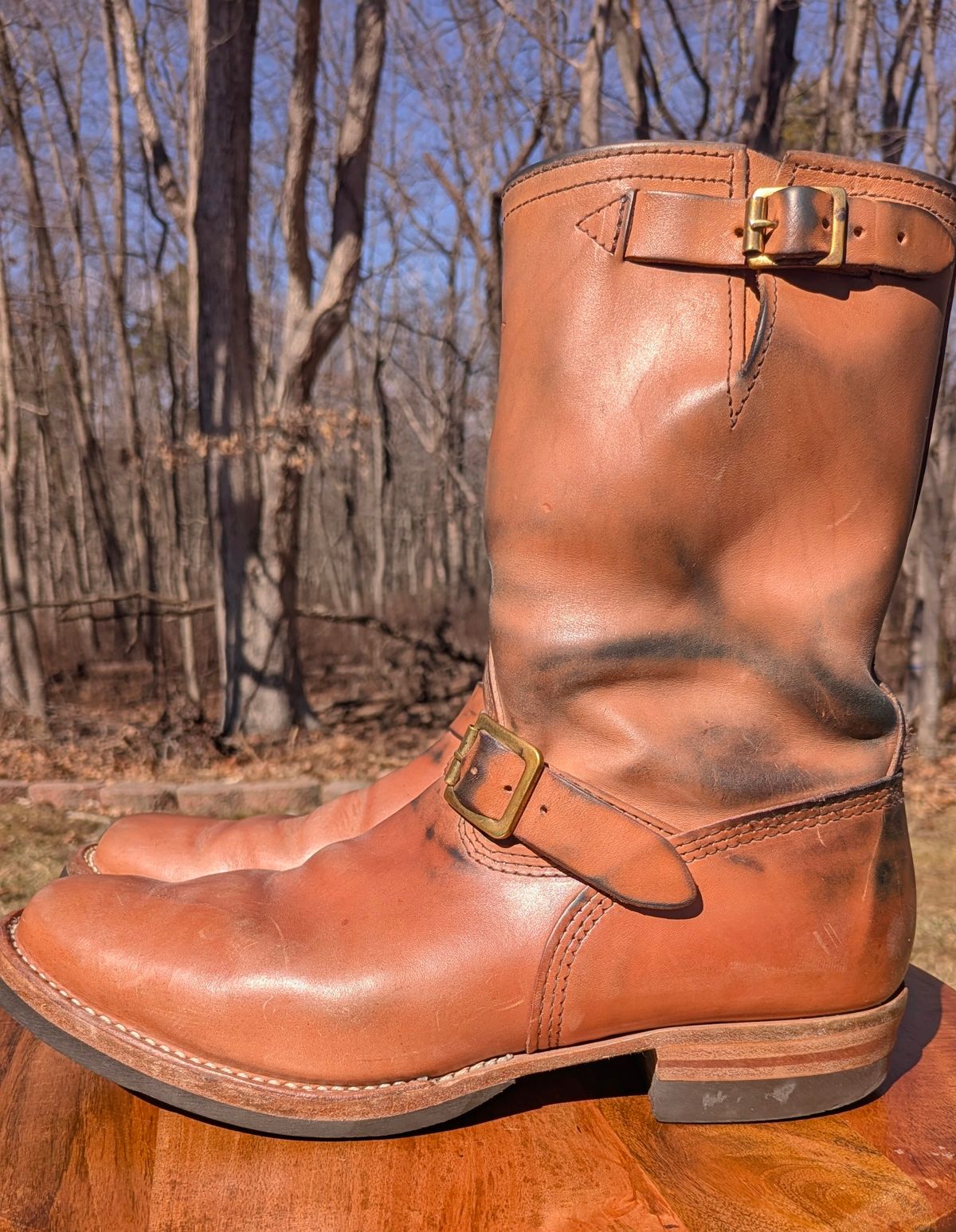 Photo by OnMyFeet on March 1, 2025 of the Wesco Mister Lou in Maryam Natural Horsebutt.
