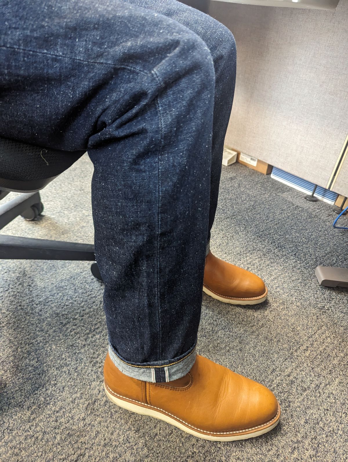 Photo by OnMyFeet on October 12, 2023 of the Red Wing Pecos in Unknown Leather.