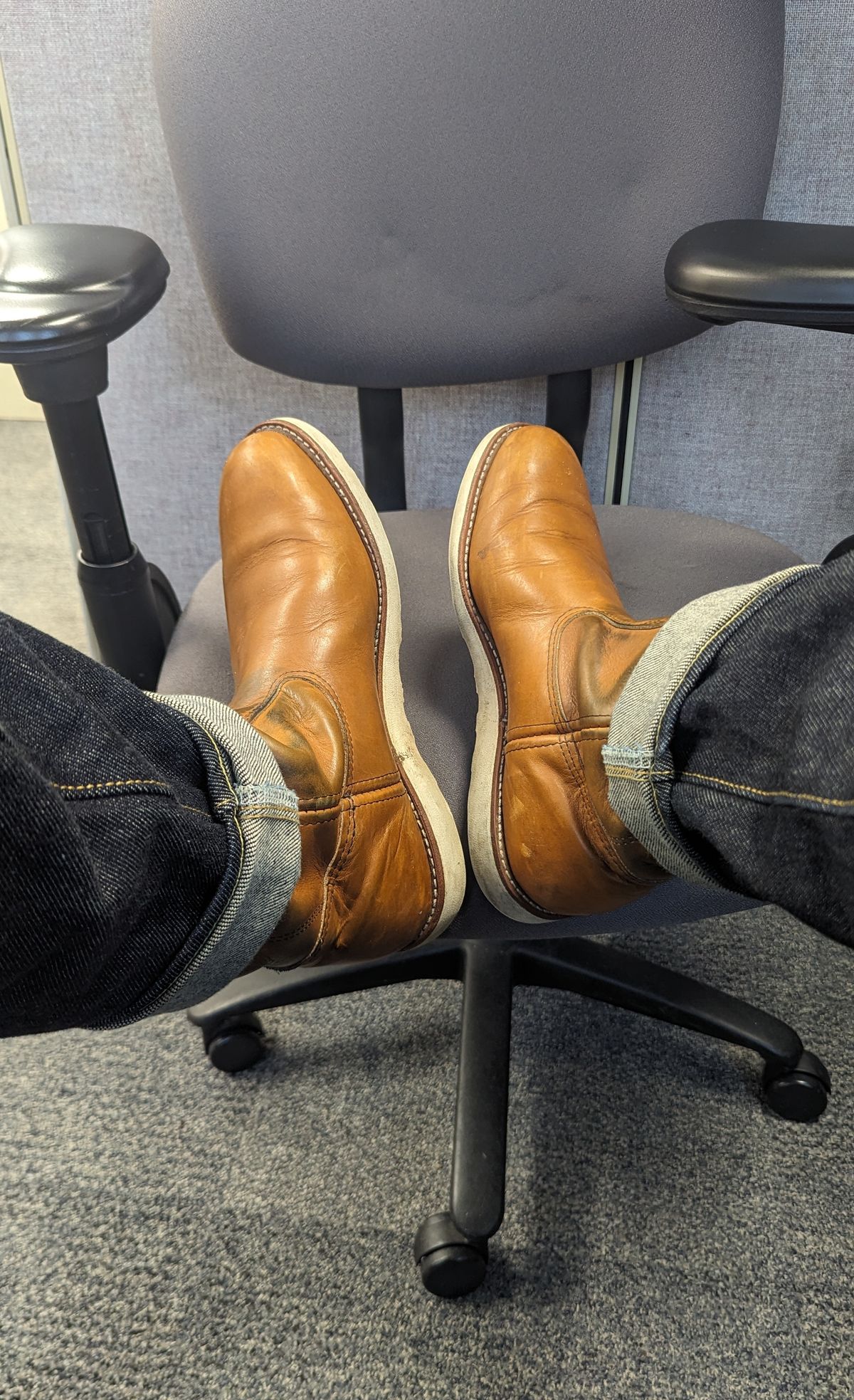 Photo by OnMyFeet on January 26, 2024 of the Red Wing Pecos in Unknown Leather.