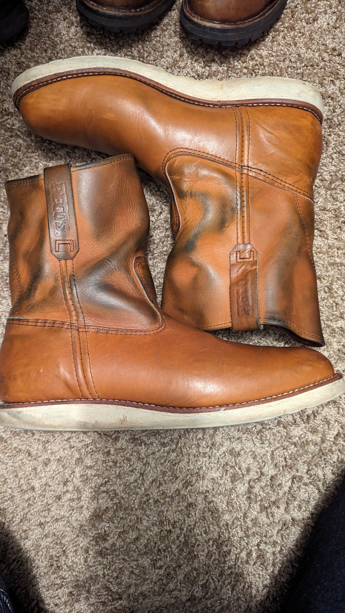 Photo by OnMyFeet on February 5, 2024 of the Red Wing Pecos in Unknown Leather.