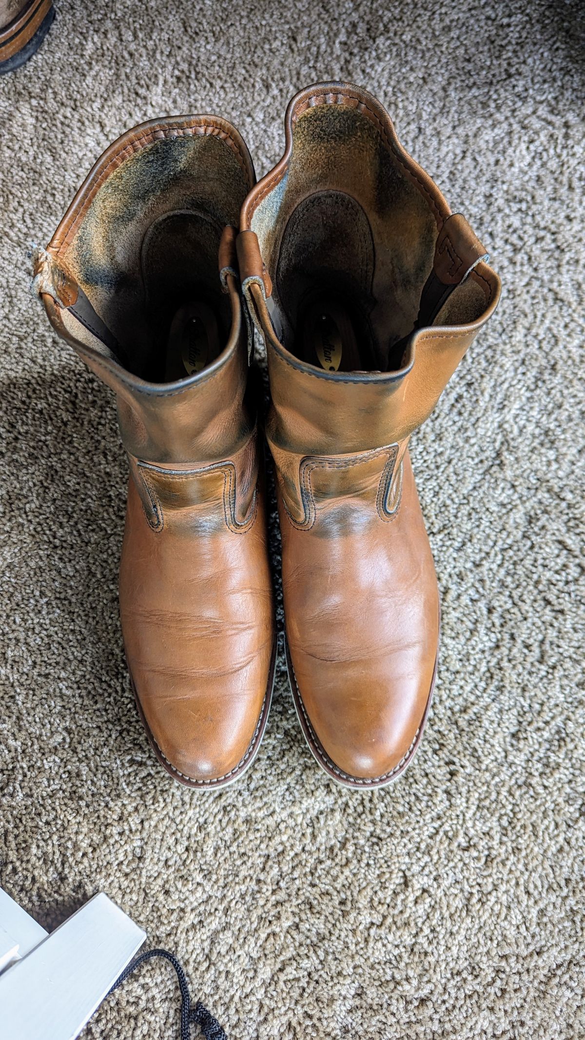 Photo by OnMyFeet on April 5, 2024 of the Red Wing Pecos in Unknown Leather.