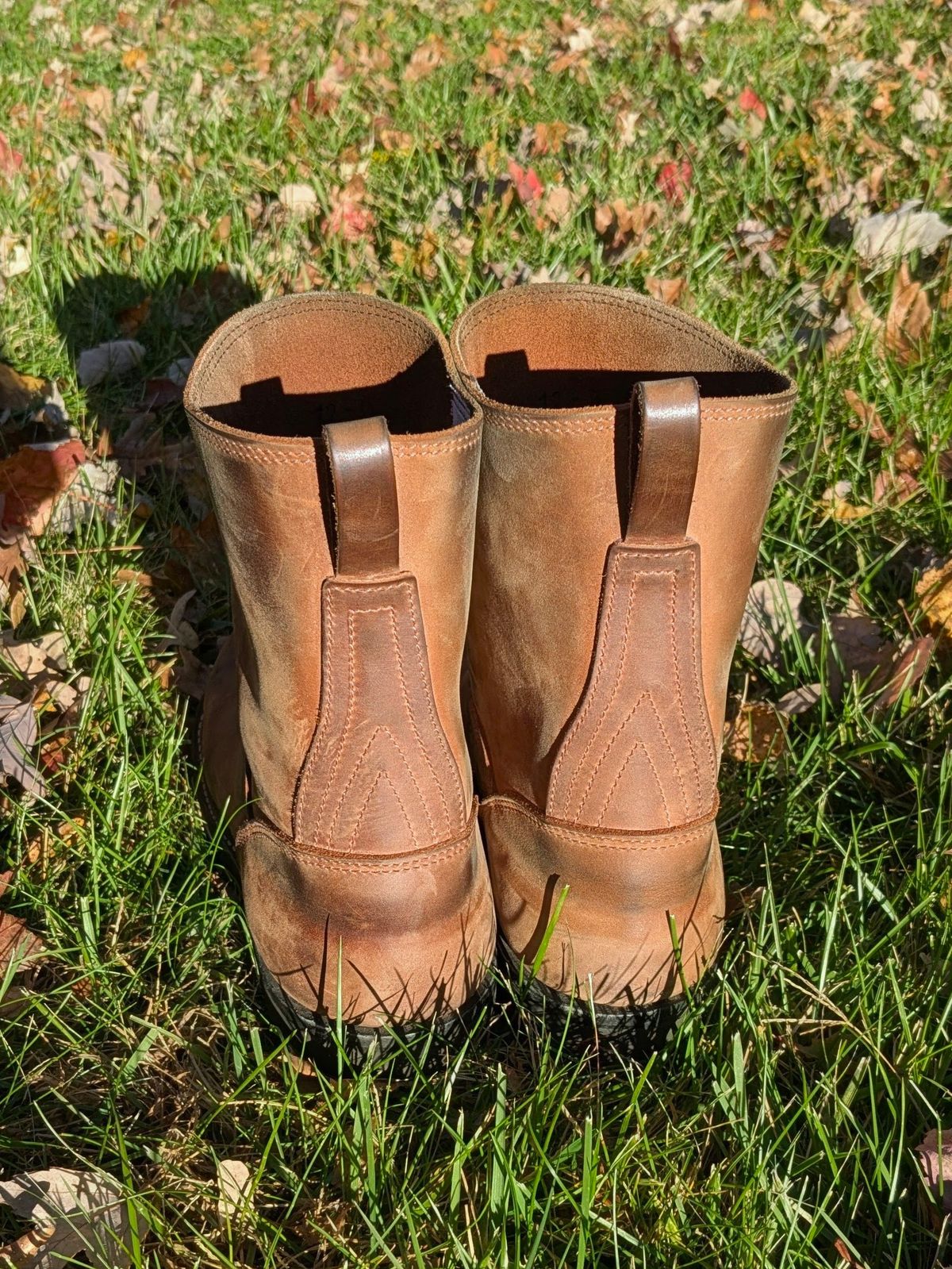 Photo by OnMyFeet on November 4, 2025 of the Nicks Wellington in Seidel WeatherShield Brown.