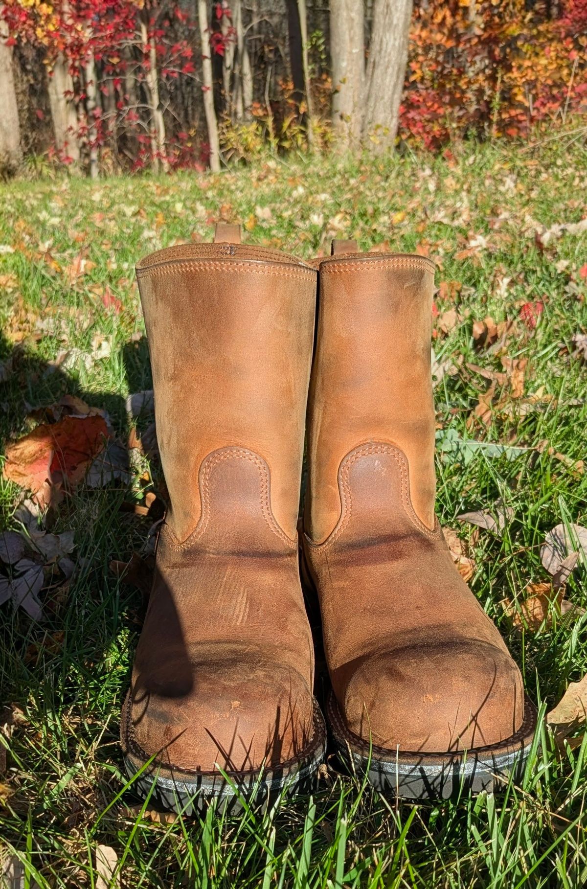 Photo by OnMyFeet on November 4, 2025 of the Nicks Wellington in Seidel WeatherShield Brown.