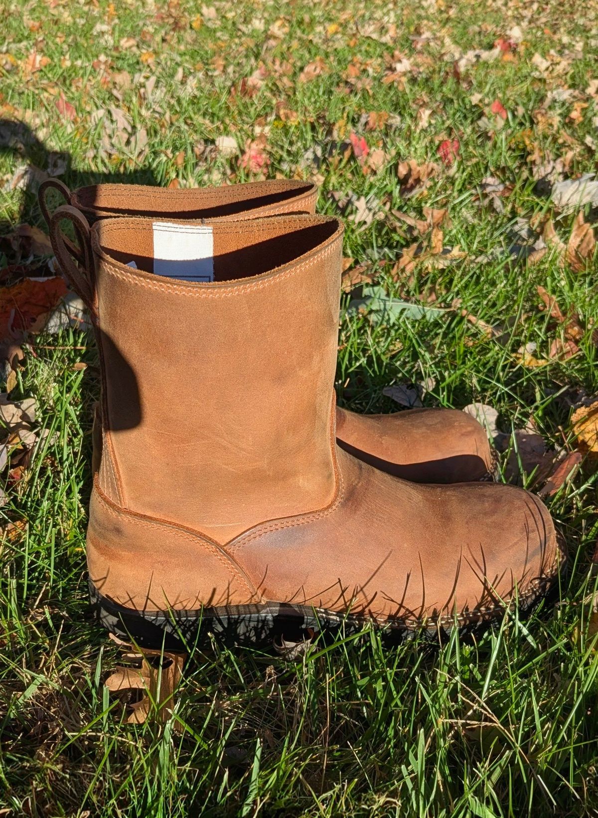 Photo by OnMyFeet on November 4, 2025 of the Nicks Wellington in Seidel WeatherShield Brown.