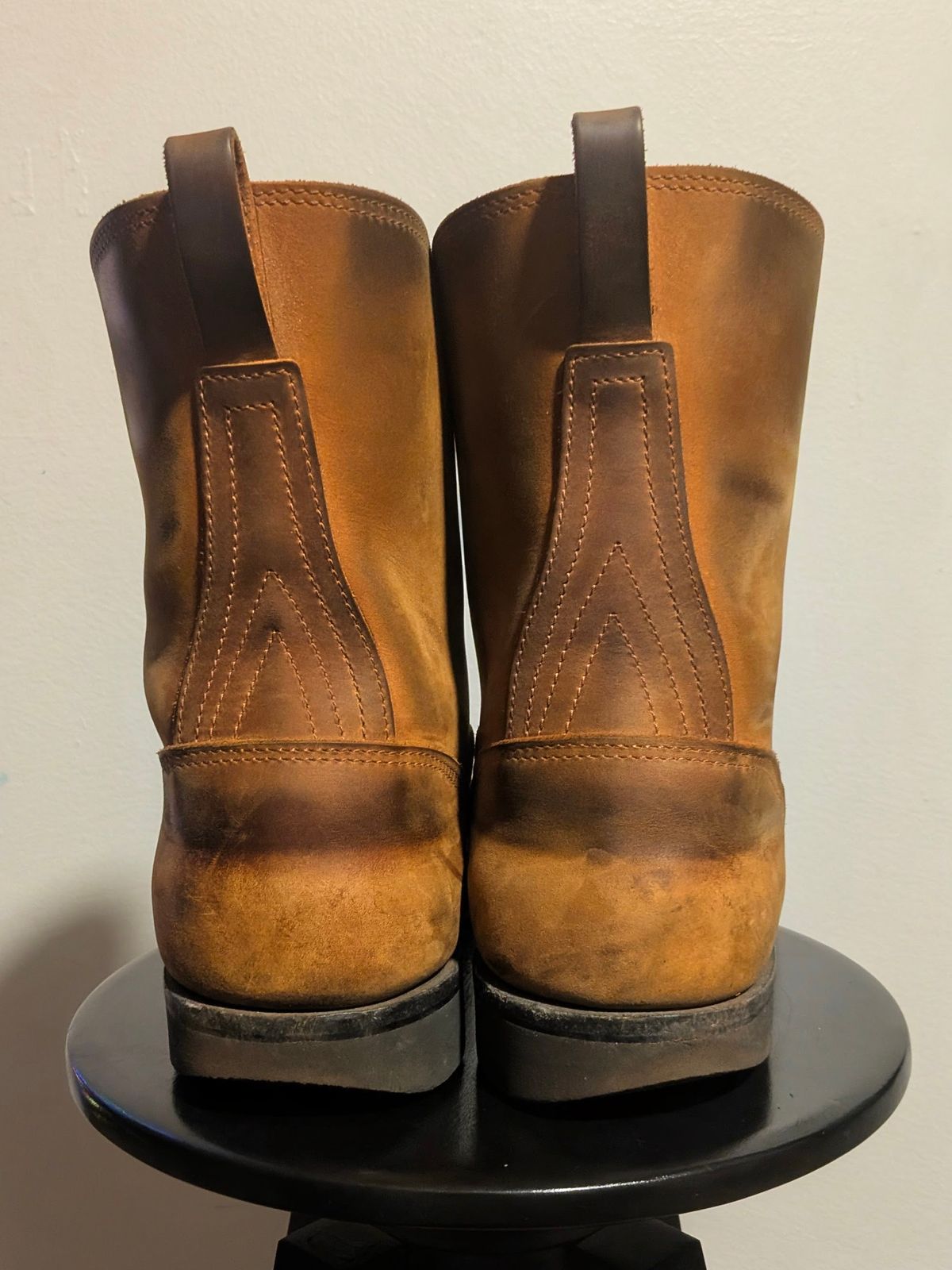 Photo by OnMyFeet on December 6, 2025 of the Nicks Wellington in Seidel WeatherShield Brown.