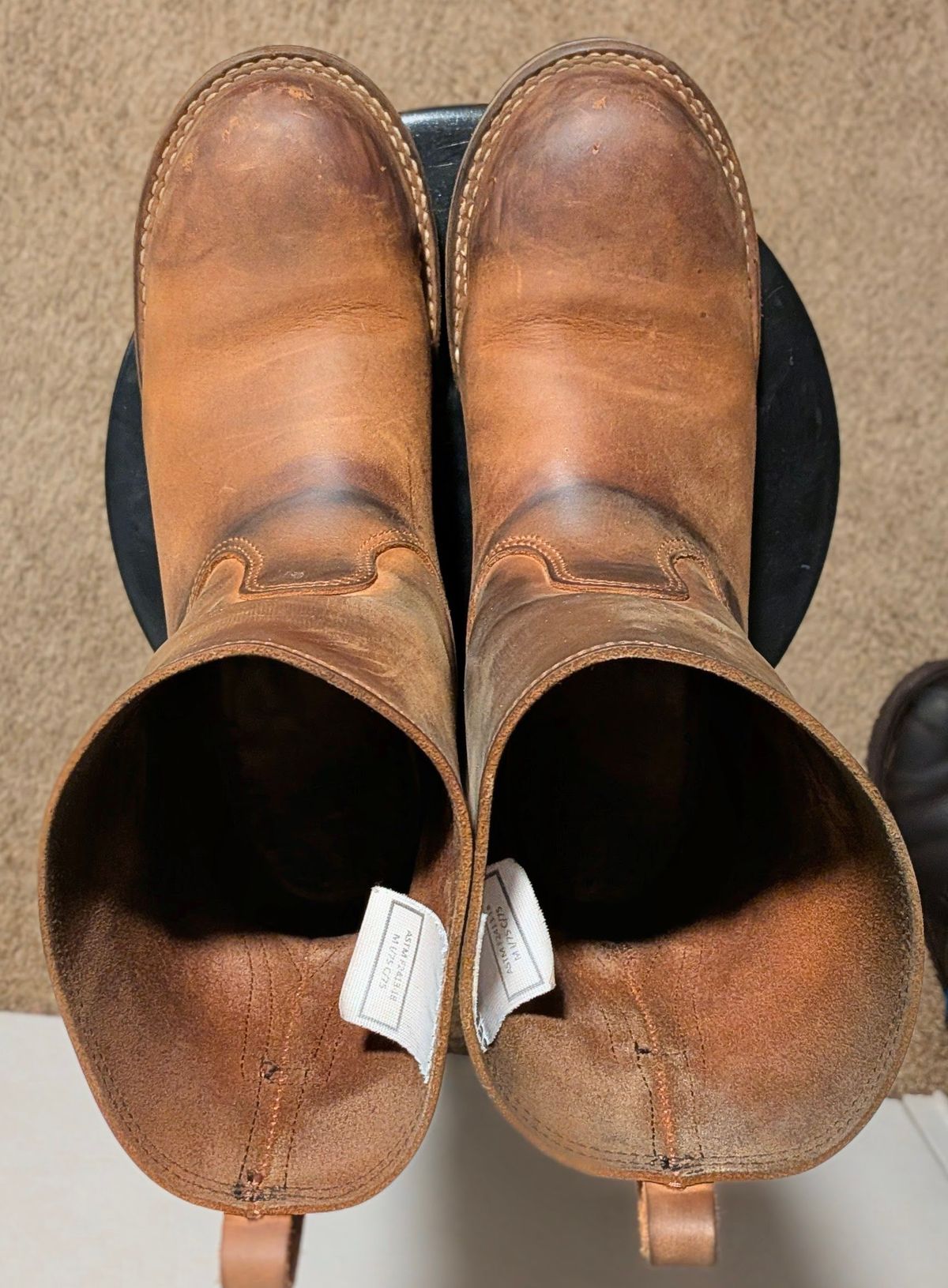 Photo by OnMyFeet on March 5, 2026 of the Nicks Wellington in Seidel WeatherShield Brown.