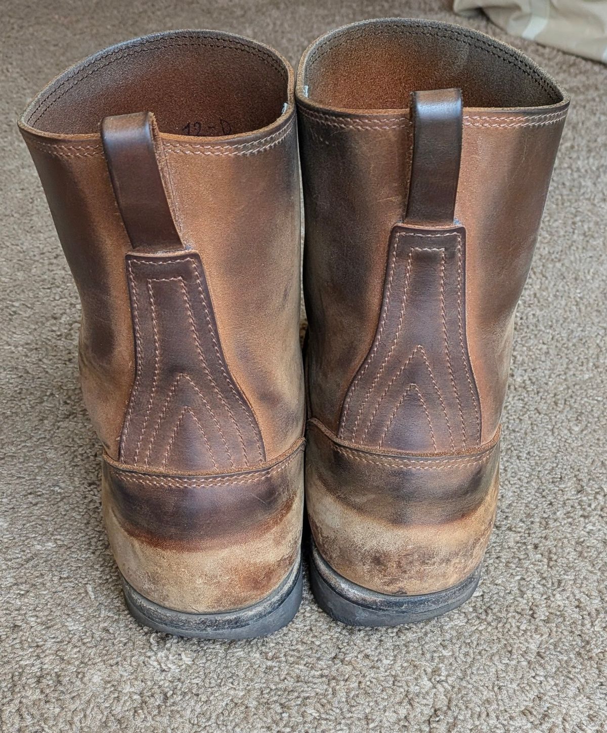 Photo by OnMyFeet on April 4, 2026 of the Nicks Wellington in Seidel WeatherShield Brown.