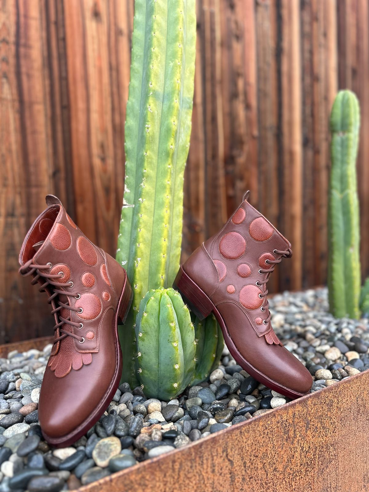 Photo by m.miel on November 1, 2024 of the Maya Miel Packer in S.B. Foot Unknown Leather.