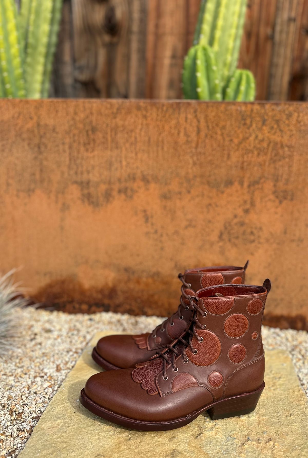Photo by m.miel on November 1, 2024 of the Maya Miel Packer in S.B. Foot Unknown Leather.