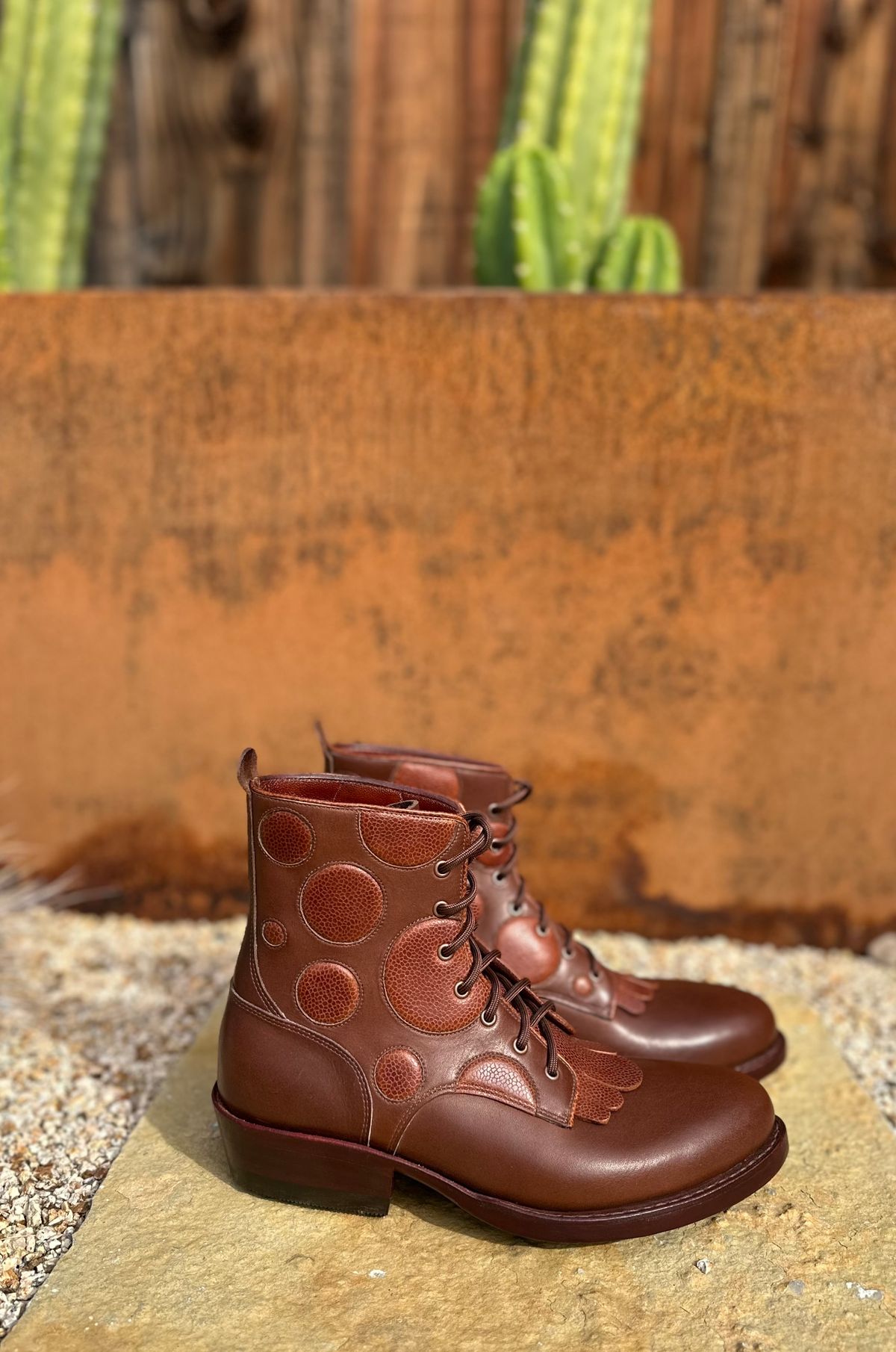 Photo by m.miel on November 1, 2024 of the Maya Miel Packer in S.B. Foot Unknown Leather.