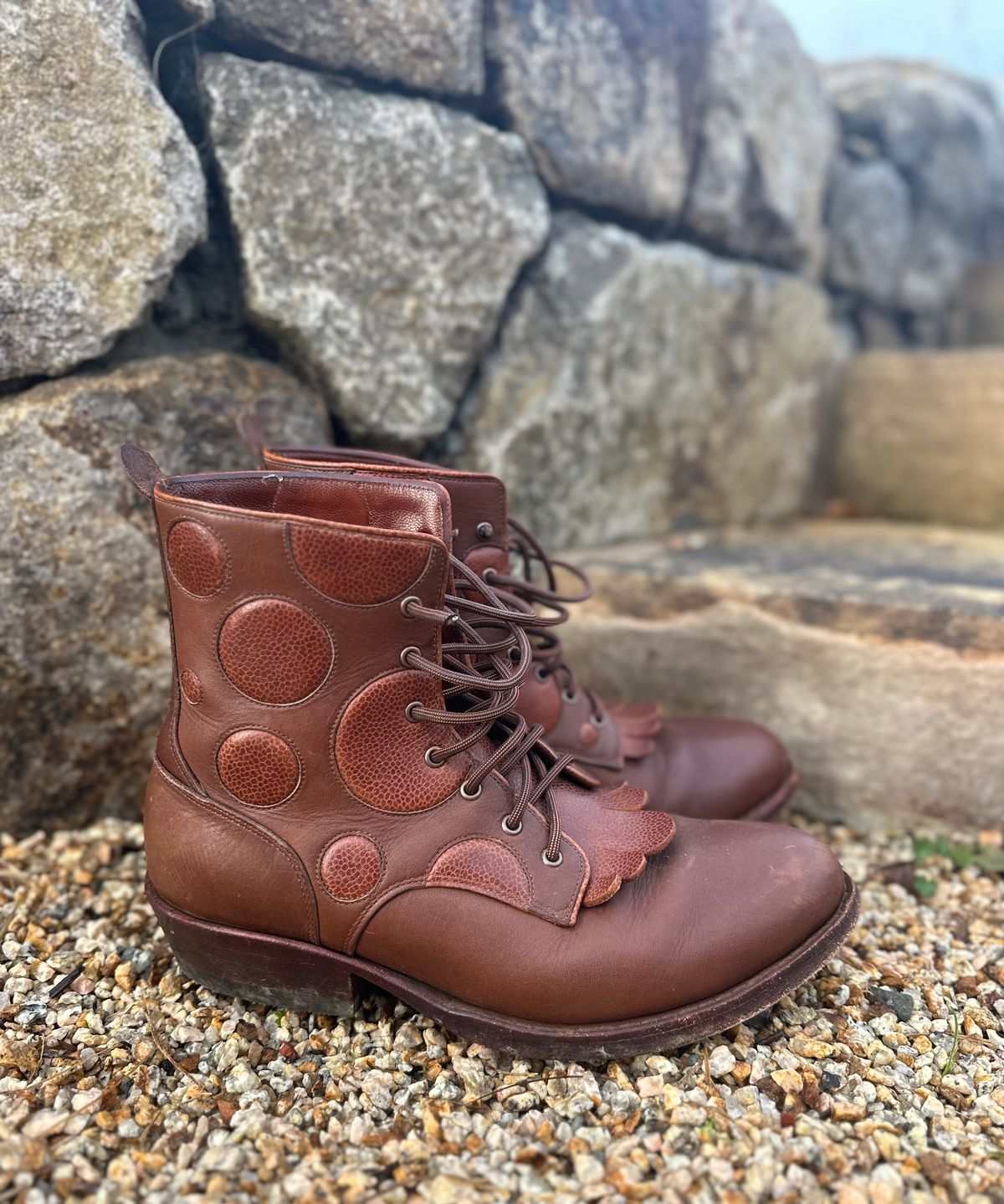 Photo by m.miel on January 4, 2025 of the Maya Miel Packer in S.B. Foot Unknown Leather.