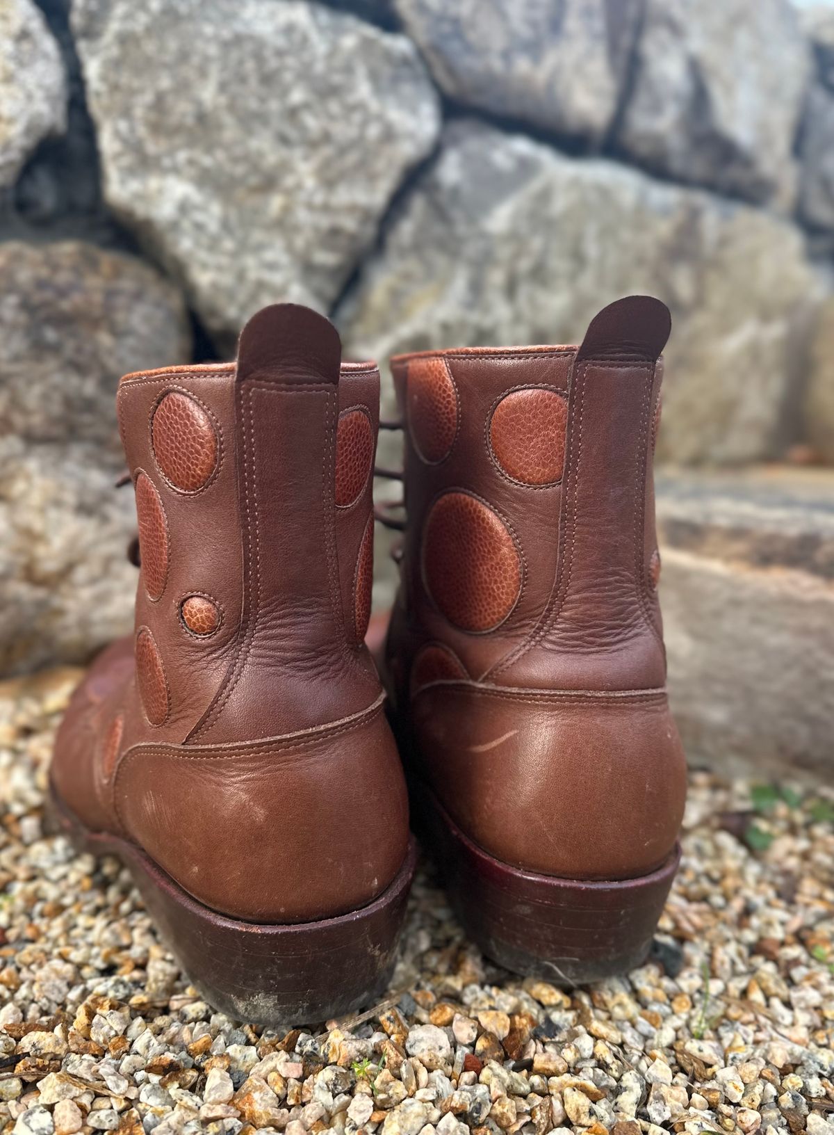 Photo by m.miel on January 4, 2025 of the Maya Miel Packer in S.B. Foot Unknown Leather.