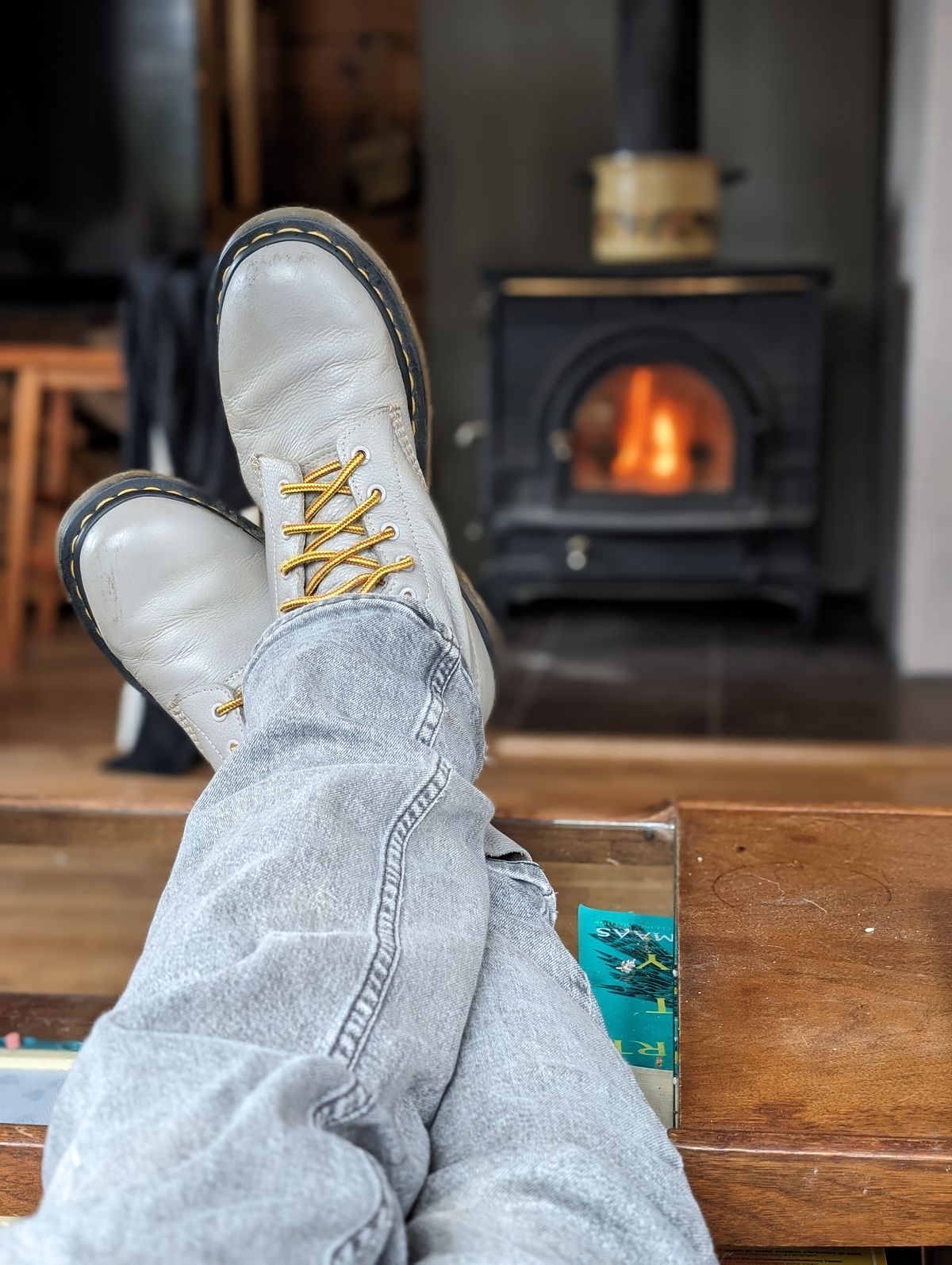 Photo by Armond_Tanzarian on November 4, 2023 of the Dr. Martens 1460 Pascal Made In England in Zinc Grey Virginia.