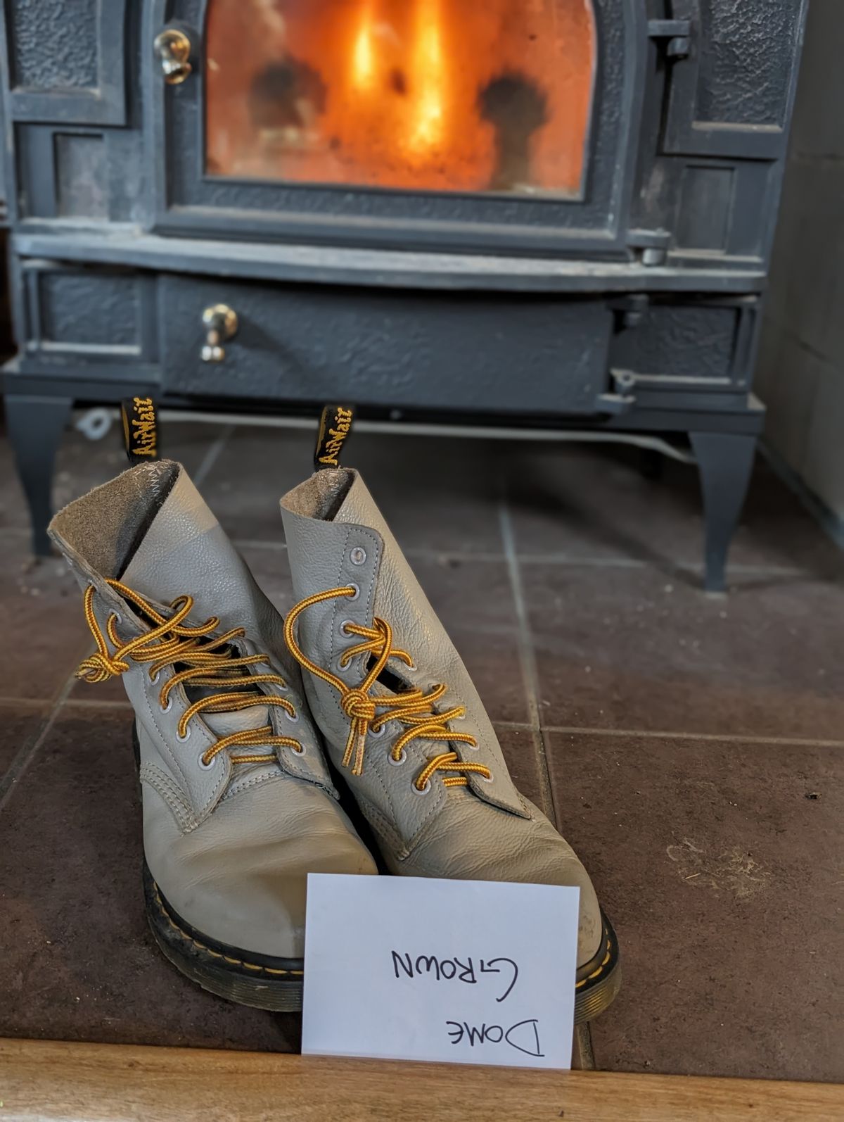 Photo by Armond_Tanzarian on November 4, 2023 of the Dr. Martens 1460 Pascal Made In England in Zinc Grey Virginia.