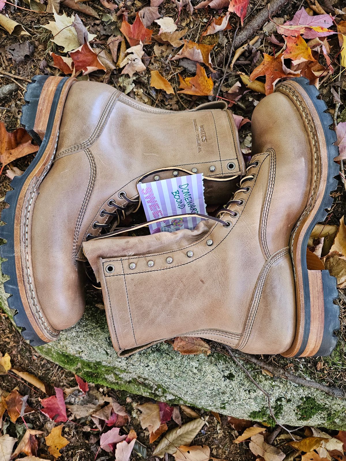Photo by jho27 on October 1, 2023 of the White's Bounty Hunter in Horween Natural Chromexcel.