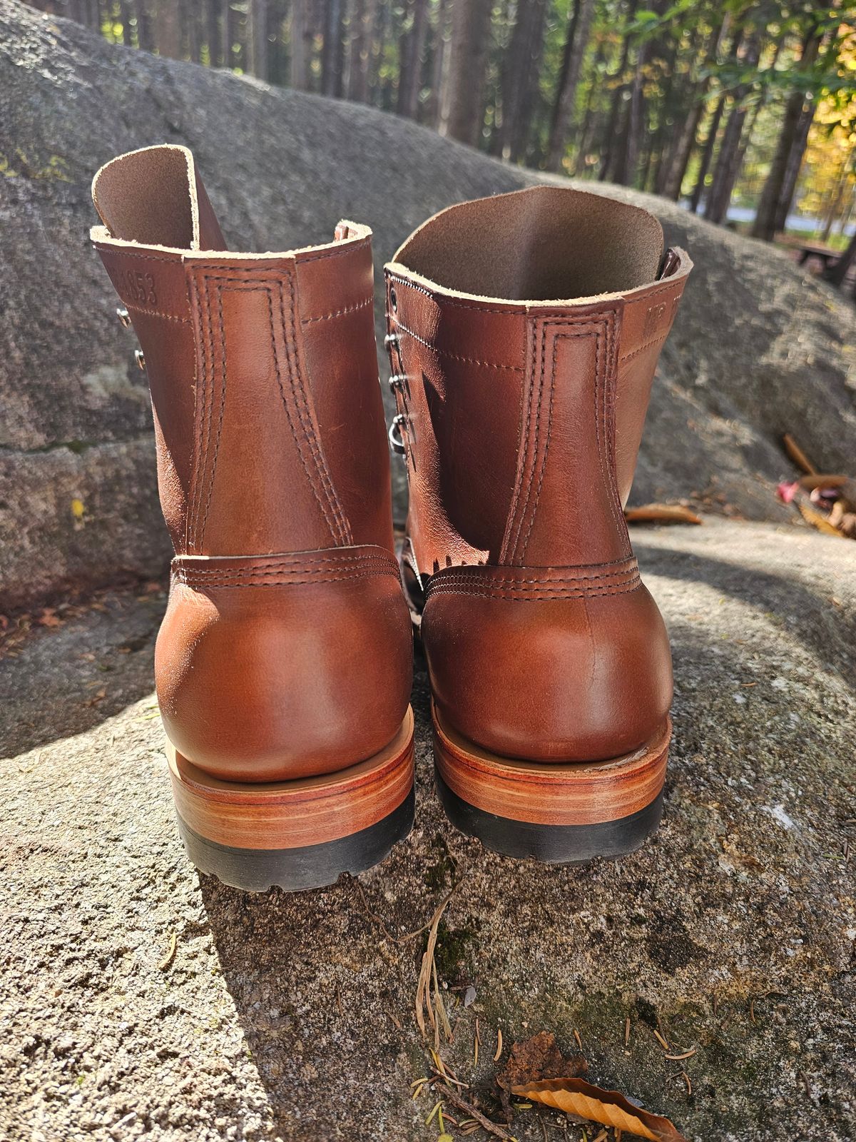 Photo by jho27 on October 1, 2023 of the White's MP-Sherman Toe Cap in Horween British Tan Chromexcel.