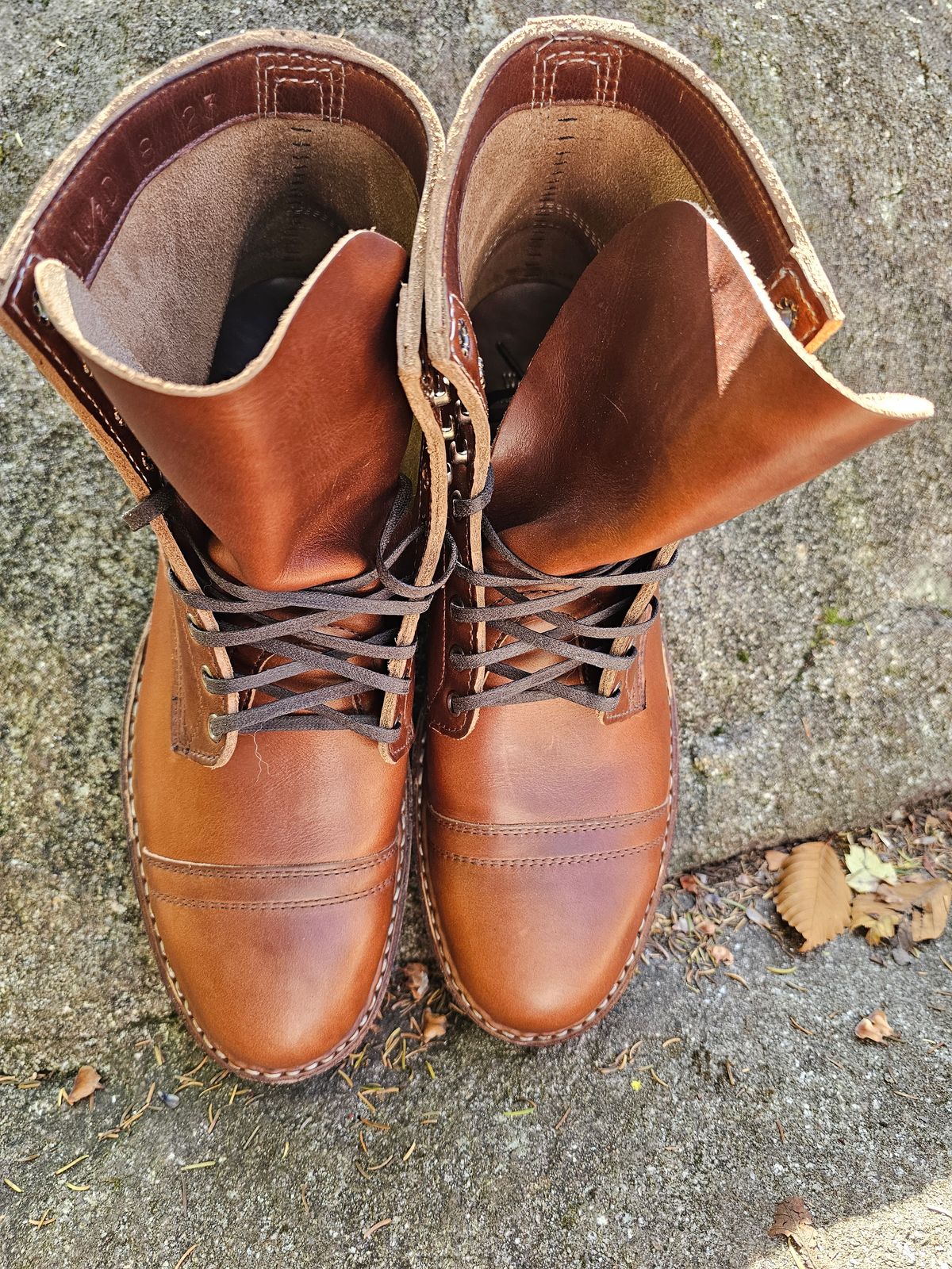 Photo by jho27 on October 1, 2023 of the White's MP-Sherman Toe Cap in Horween British Tan Chromexcel.