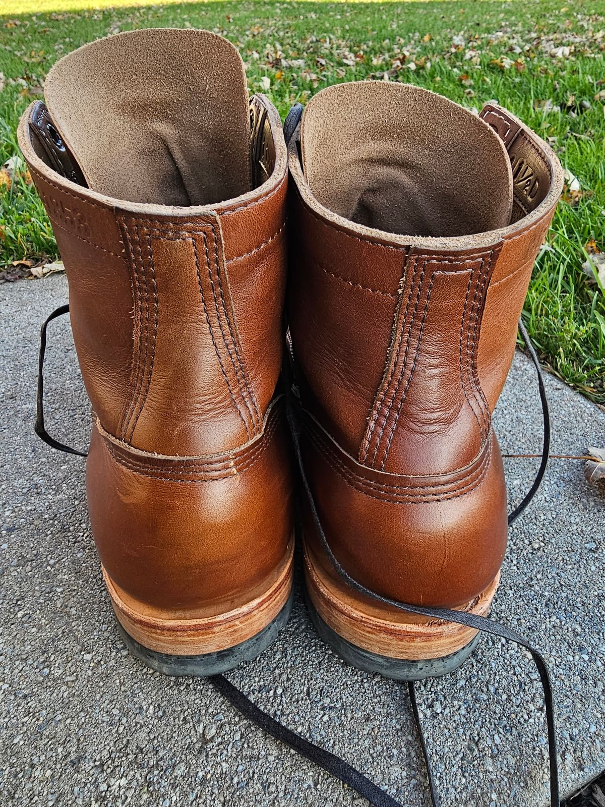 Photo by jho27 on November 5, 2023 of the White's MP-Sherman Toe Cap in Horween British Tan Chromexcel.