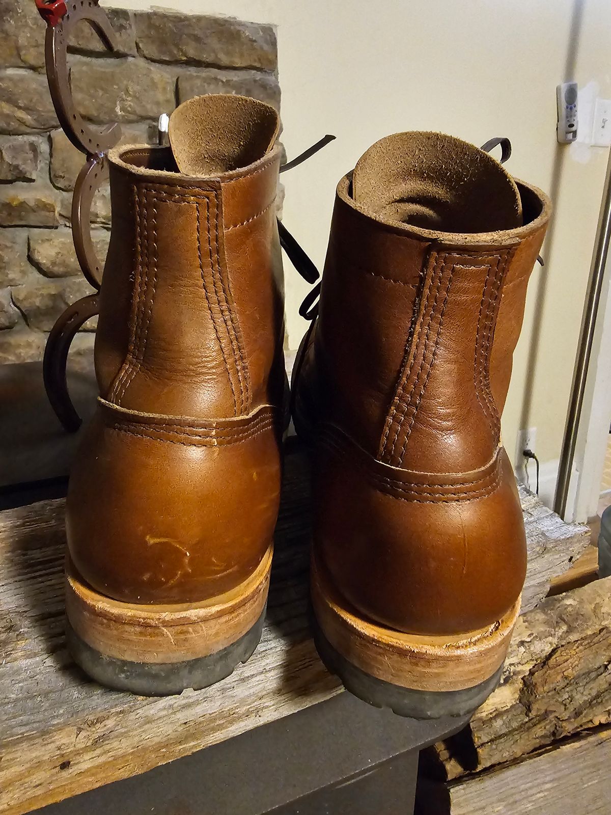 Photo by jho27 on December 5, 2023 of the White's MP-Sherman Toe Cap in Horween British Tan Chromexcel.