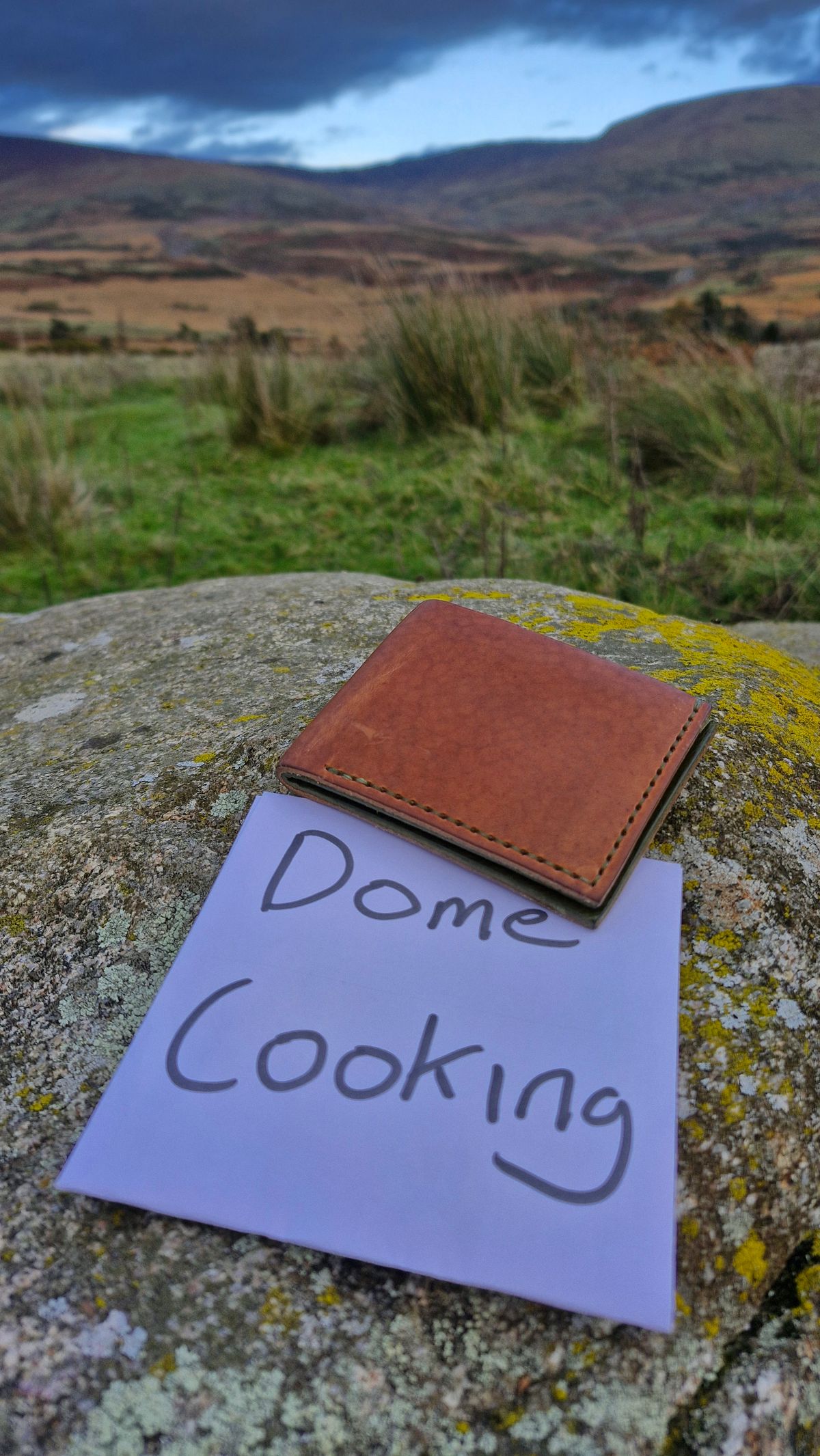 Photo by BCLEATHERGOODS on November 2, 2025 of the BCLeathergoods Wallet in Horween Natural Dublin & Badalassi Carlo Olive Green Minerva.