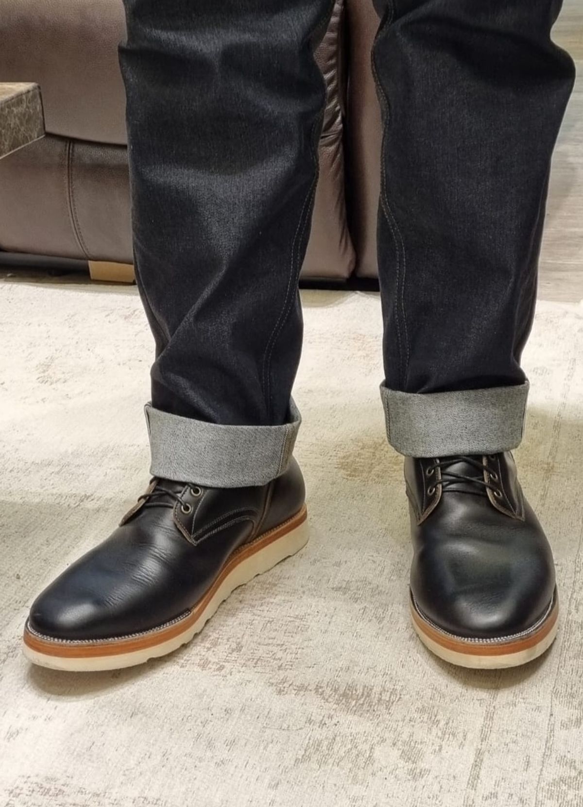 Photo by BCLEATHERGOODS on September 30, 2023 of the Imperium Unknown Model in Horween Black Chromexcel.