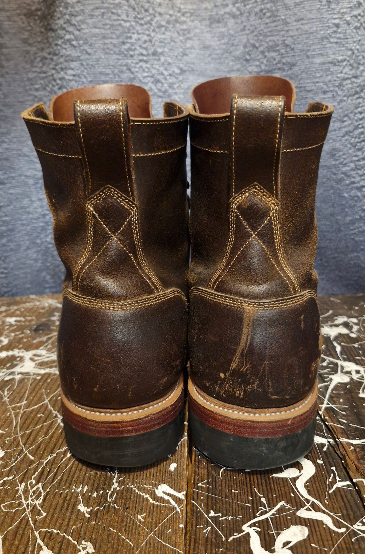 Photo by BCLEATHERGOODS on October 5, 2025 of the Imperium Hawke in Horween Cinnamon Waxed Flesh.