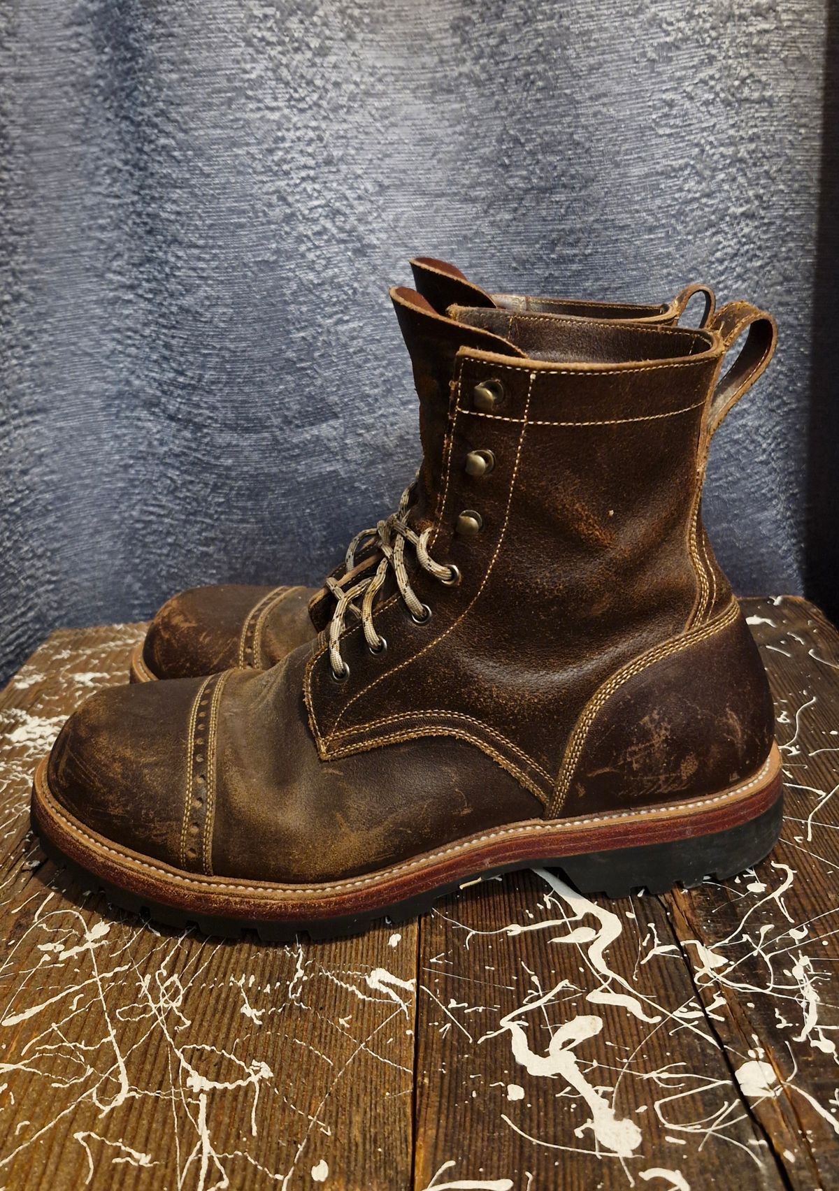 Photo by BCLEATHERGOODS on October 5, 2025 of the Imperium Hawke in Horween Cinnamon Waxed Flesh.