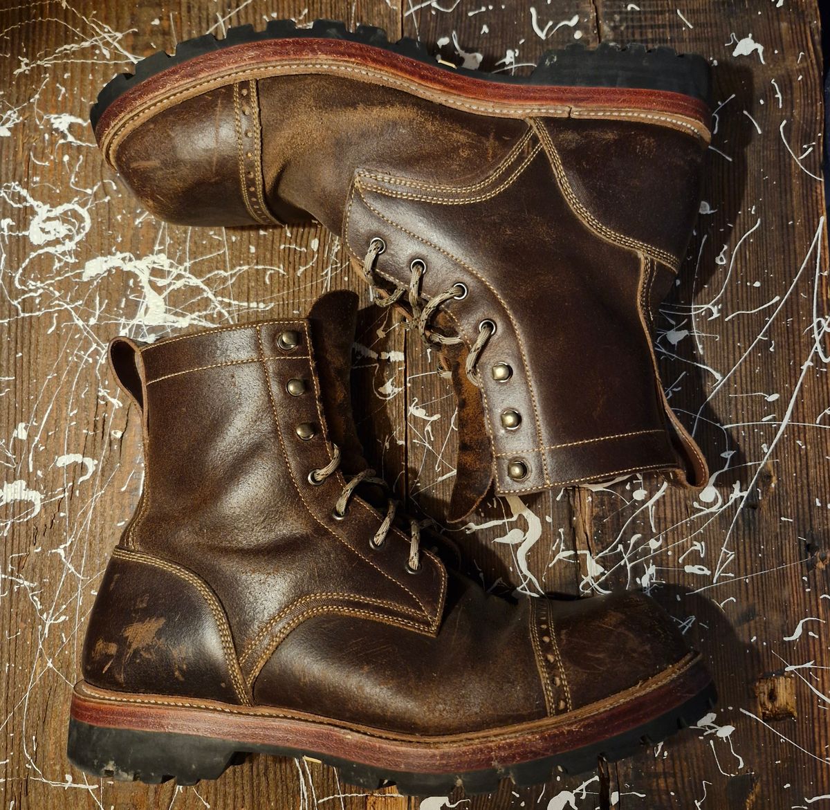 Photo by BCLEATHERGOODS on October 5, 2025 of the Imperium Hawke in Horween Cinnamon Waxed Flesh.