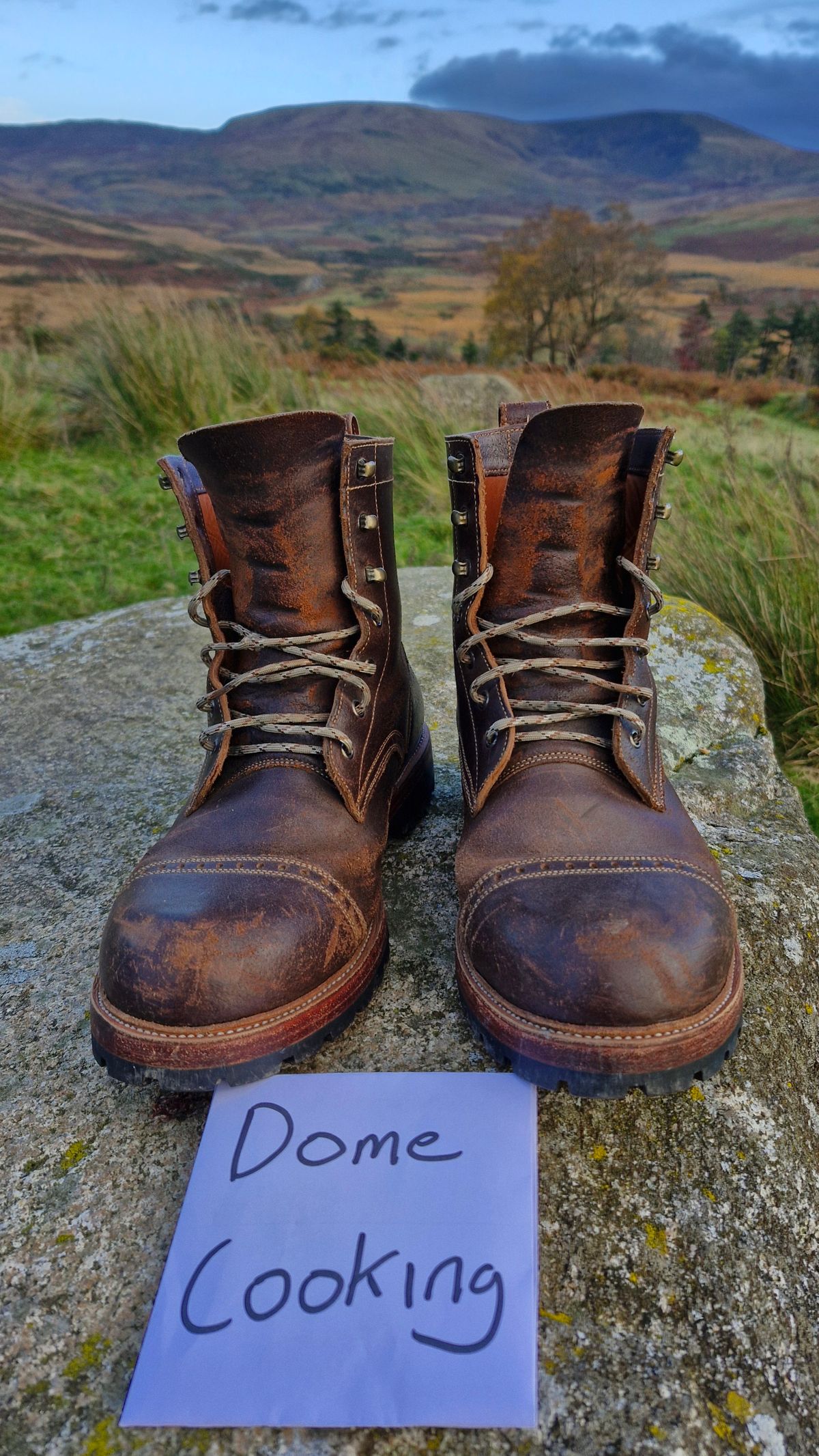 Photo by BCLEATHERGOODS on November 2, 2025 of the Imperium Hawke in Horween Cinnamon Waxed Flesh.