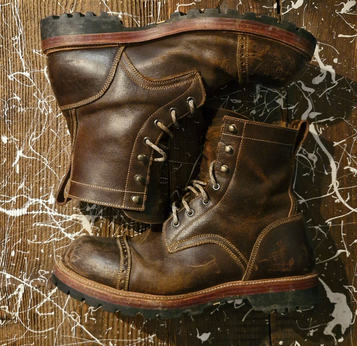 Photo by BCLEATHERGOODS on December 1, 2025 of the Imperium Hawke in Horween Cinnamon Waxed Flesh.