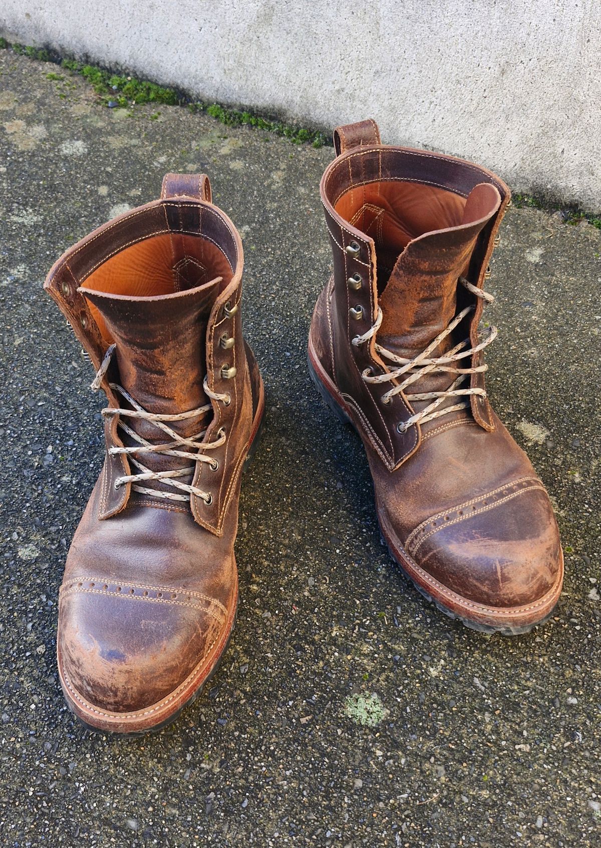 Photo by BCLEATHERGOODS on February 4, 2026 of the Imperium Hawke in Horween Cinnamon Waxed Flesh.