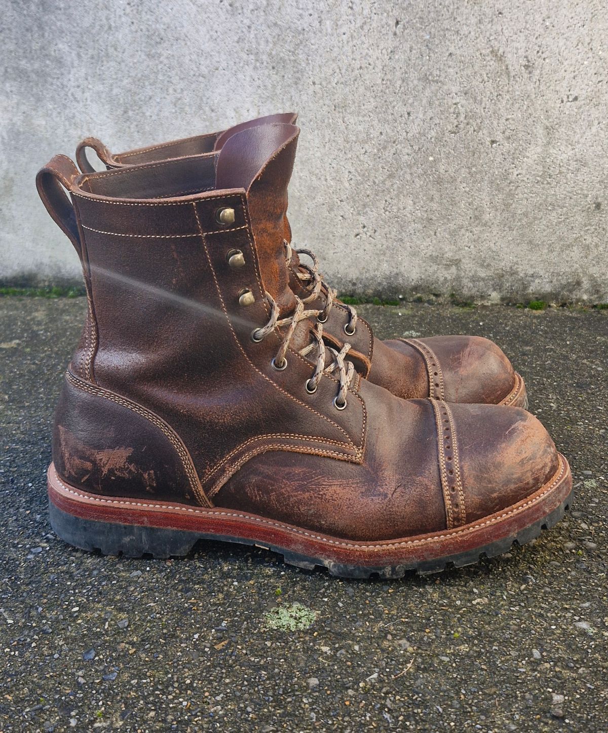 Photo by BCLEATHERGOODS on February 4, 2026 of the Imperium Hawke in Horween Cinnamon Waxed Flesh.