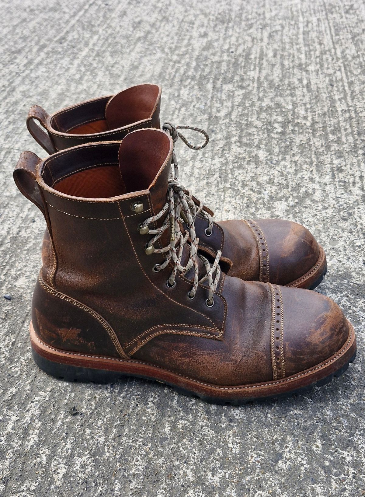 Photo by BCLEATHERGOODS on March 2, 2026 of the Imperium Hawke in Horween Cinnamon Waxed Flesh.