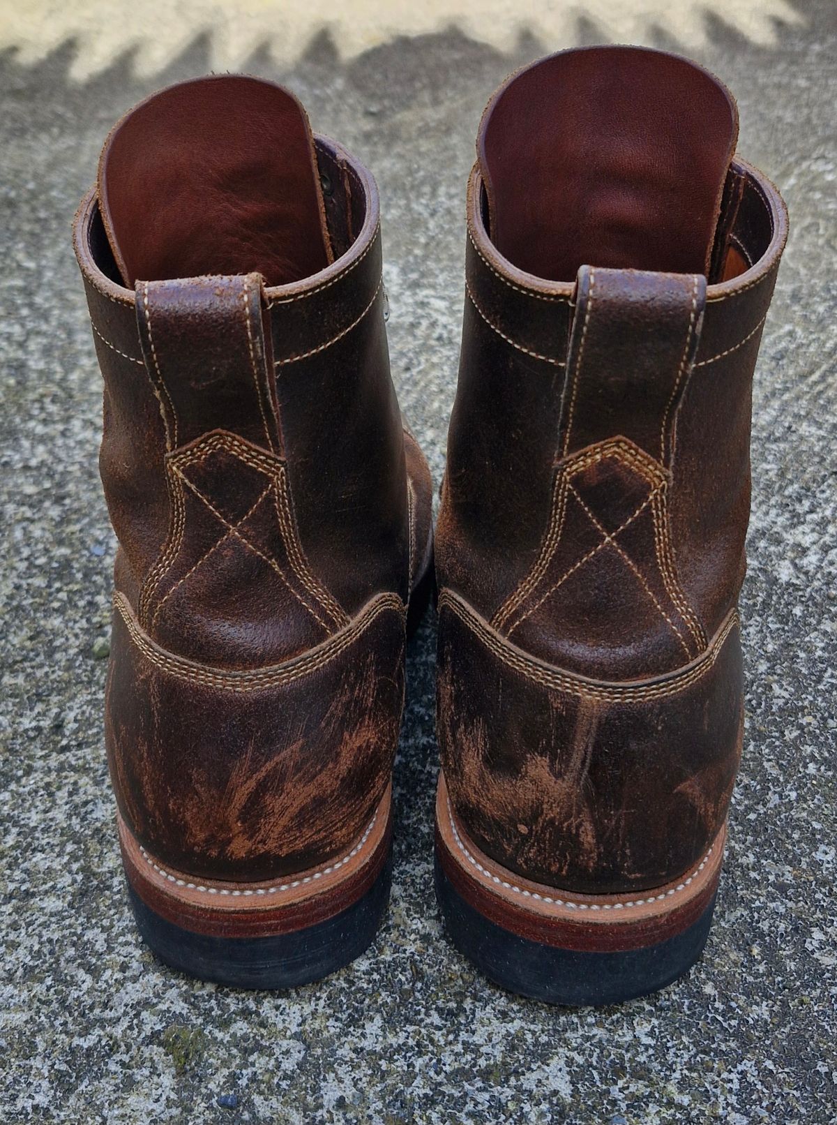 Photo by BCLEATHERGOODS on April 2, 2026 of the Imperium Hawke in Horween Cinnamon Waxed Flesh.