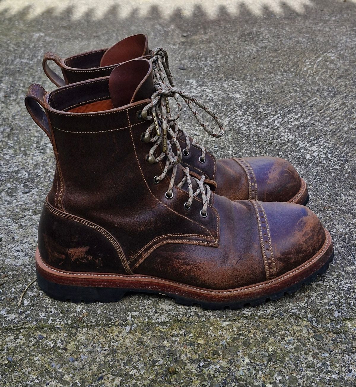 Photo by BCLEATHERGOODS on April 2, 2026 of the Imperium Hawke in Horween Cinnamon Waxed Flesh.